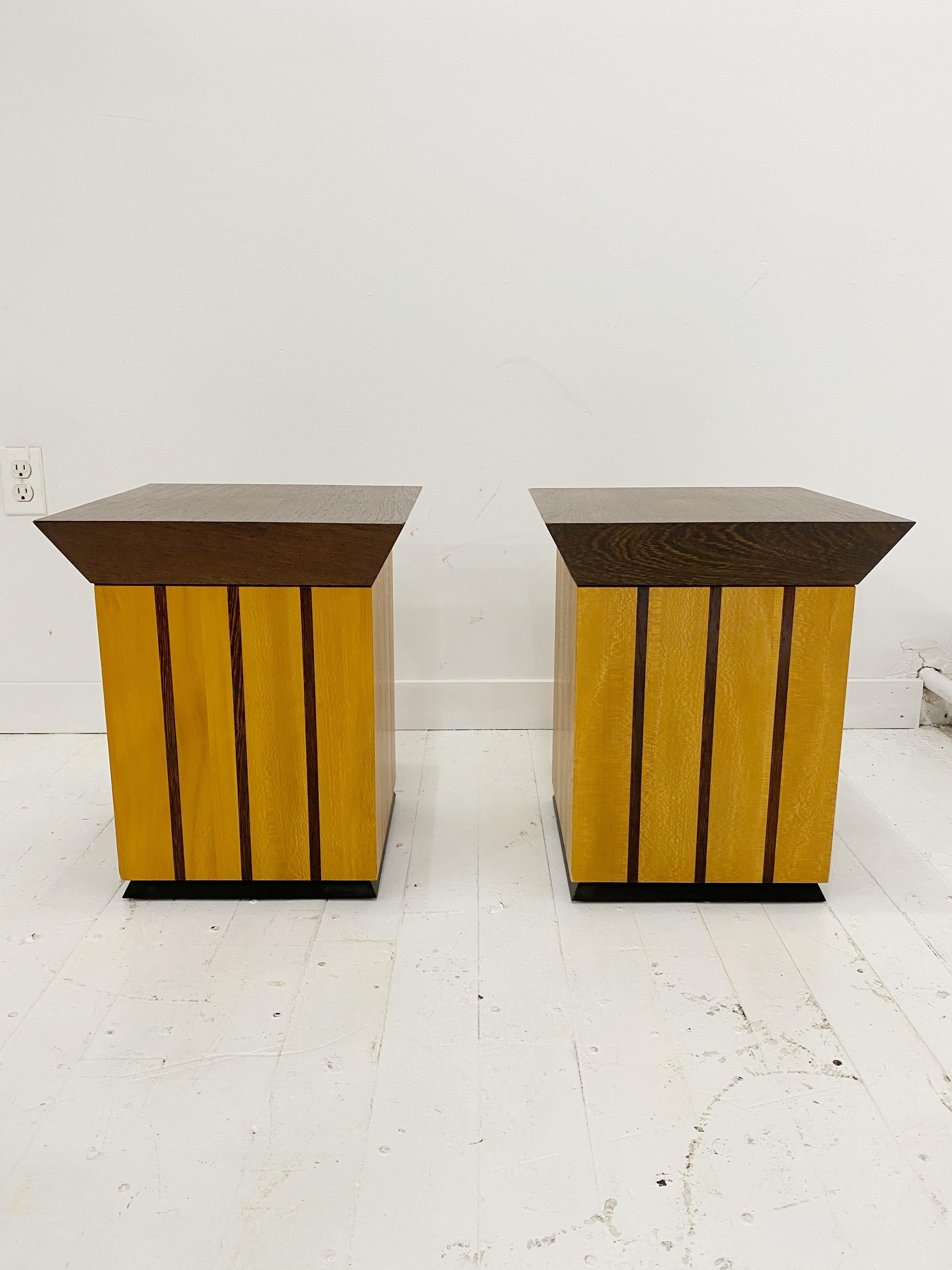 Vintage Pedestal Side Table at 1stDibs