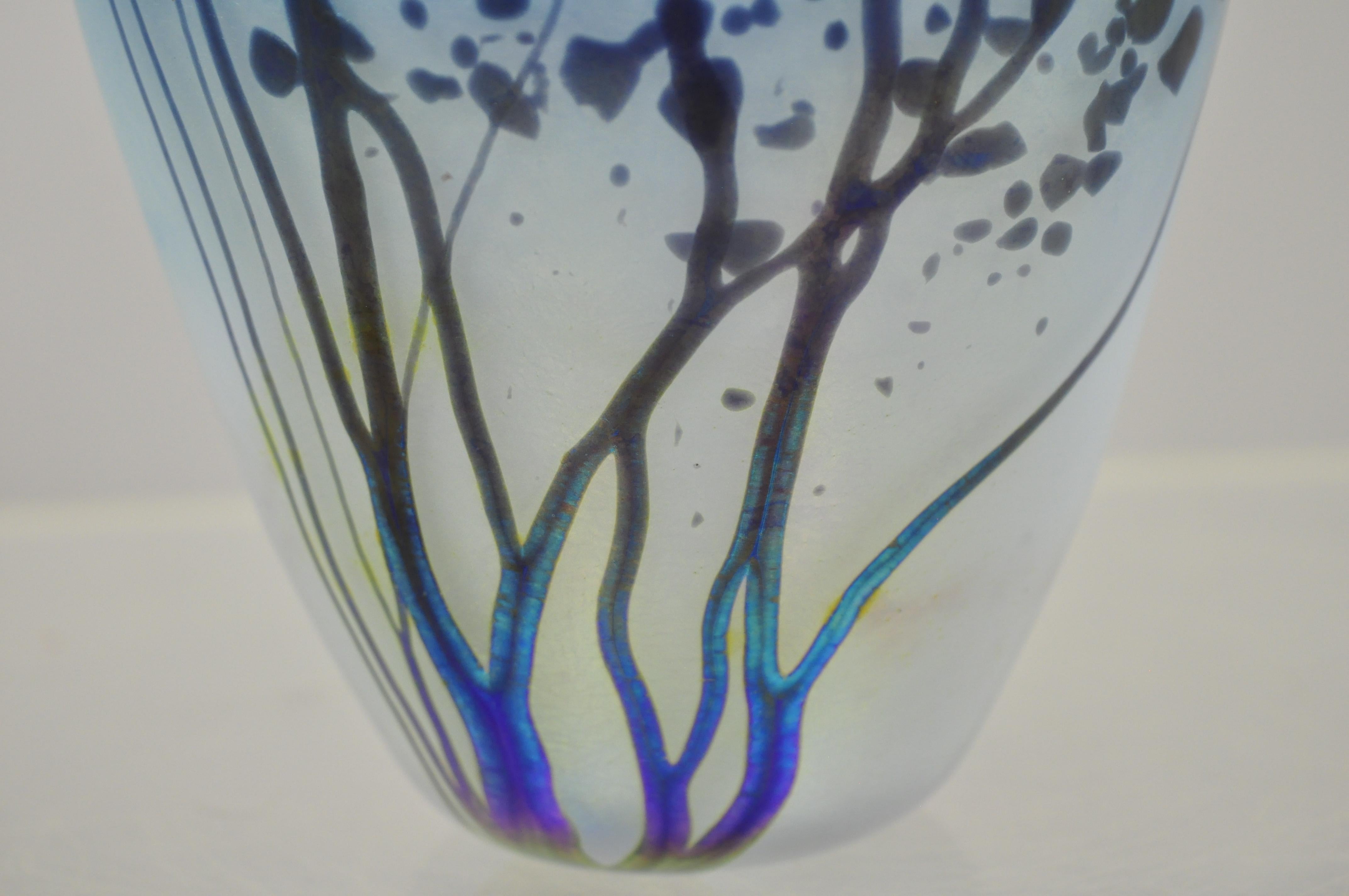 vintage iridescent vase