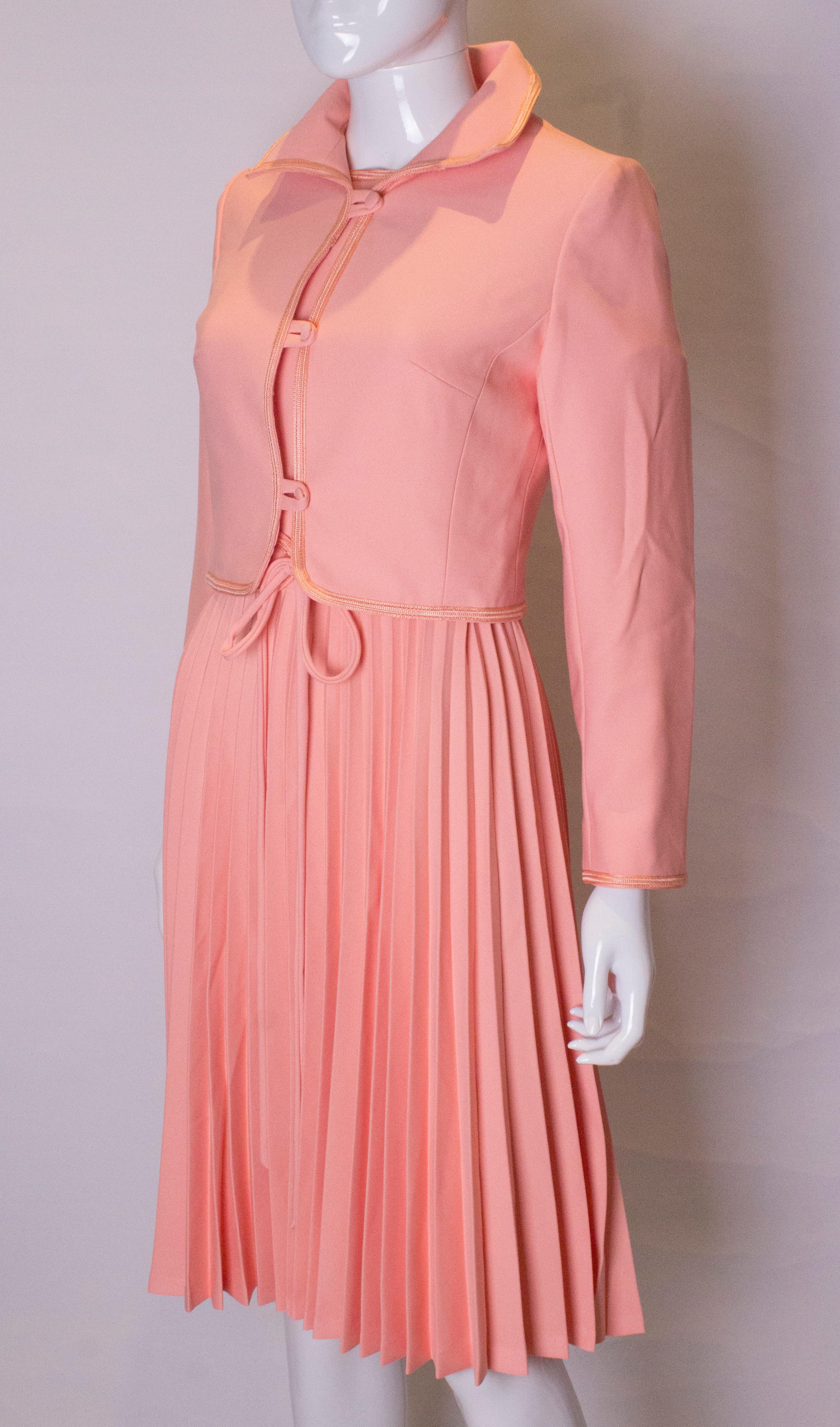 Pink Vintage Peggy French Couture Dress and Jacket