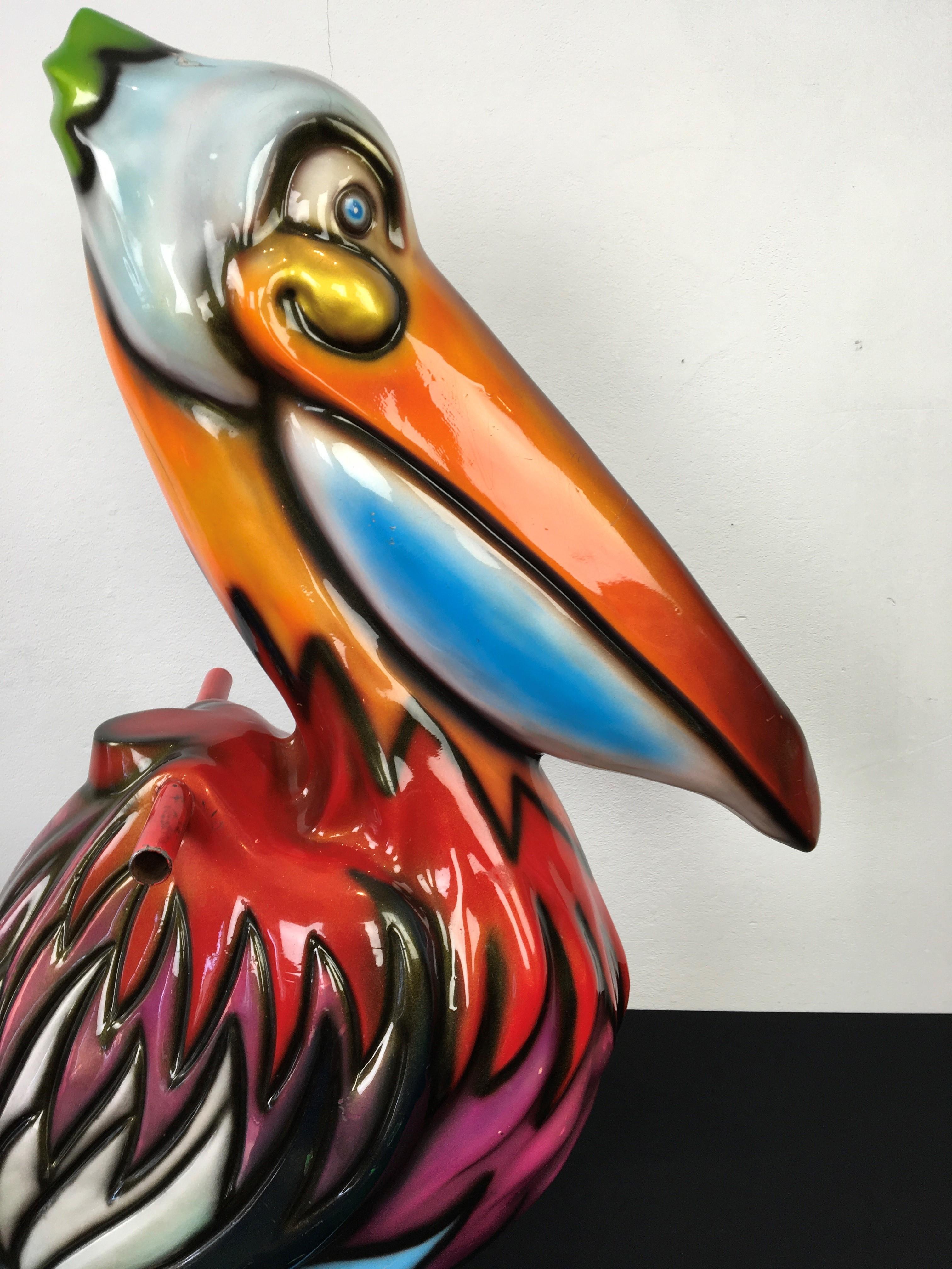 Vintage Pelican Bird Figure , Pelican Statue  4