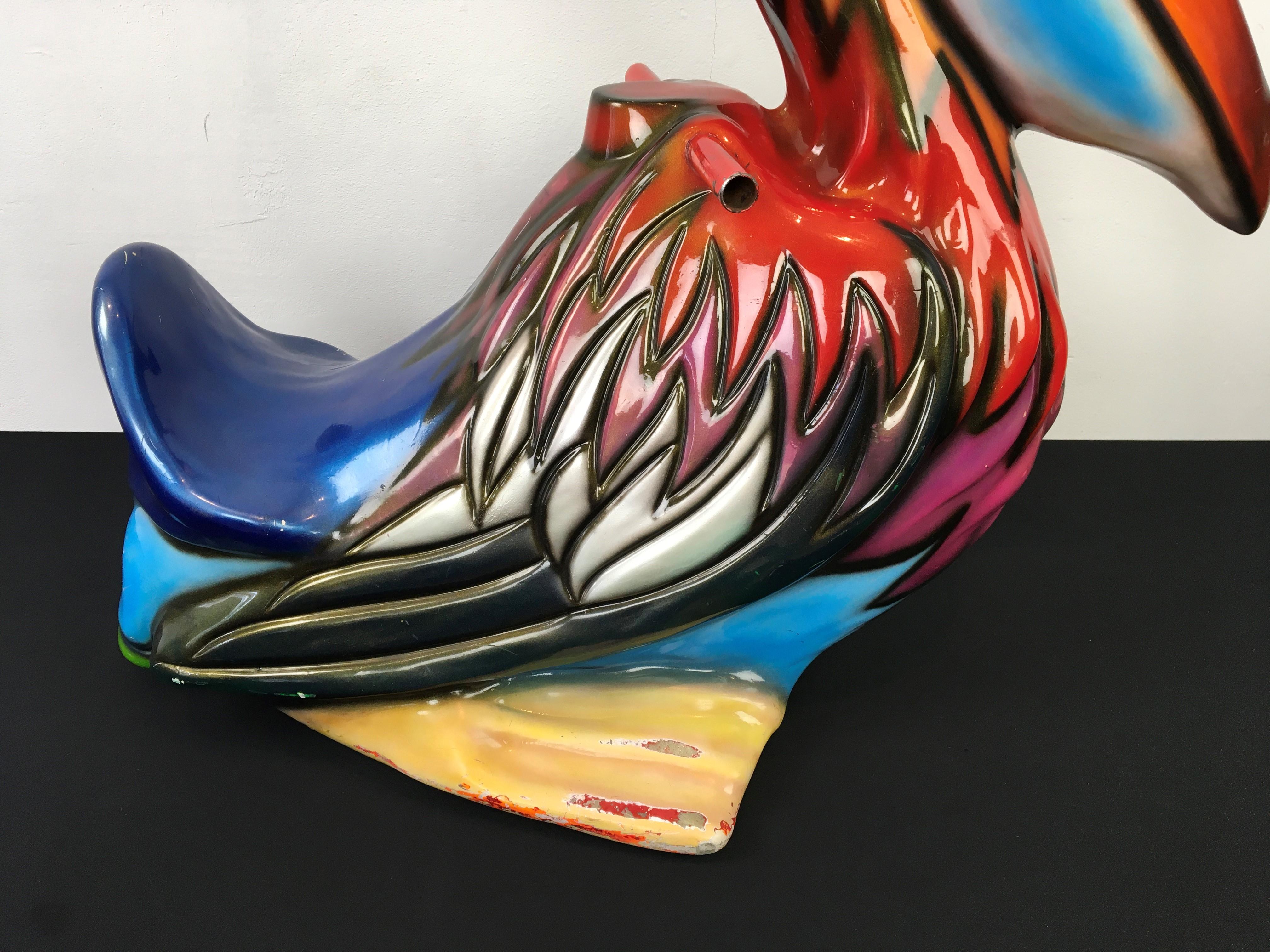 Vintage Pelican Bird Figure , Pelican Statue 5