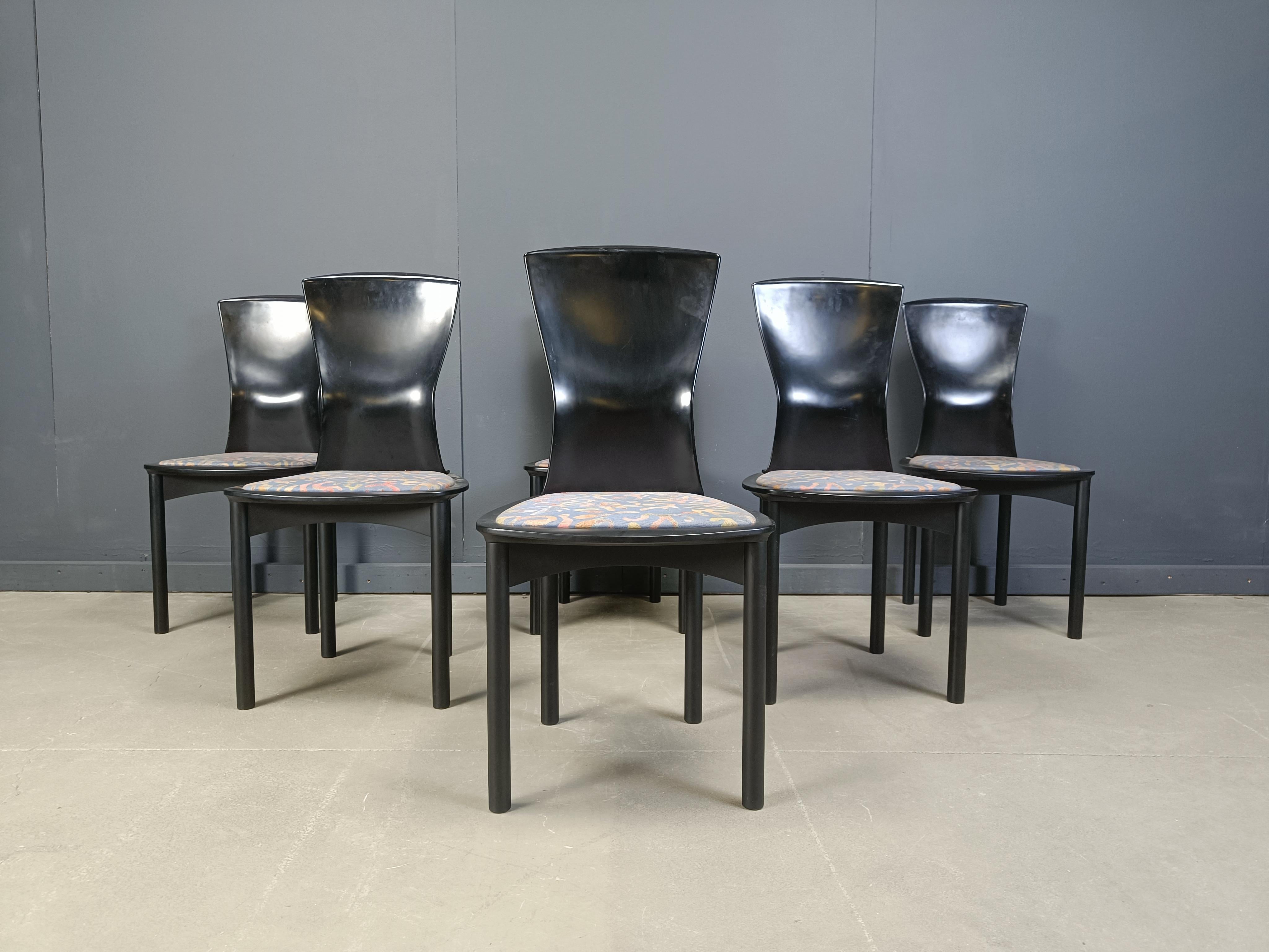 Vintage Pelope Esszimmerstühle von Francesco Binfarè für Cassina, 1990er Jahre im Angebot 3