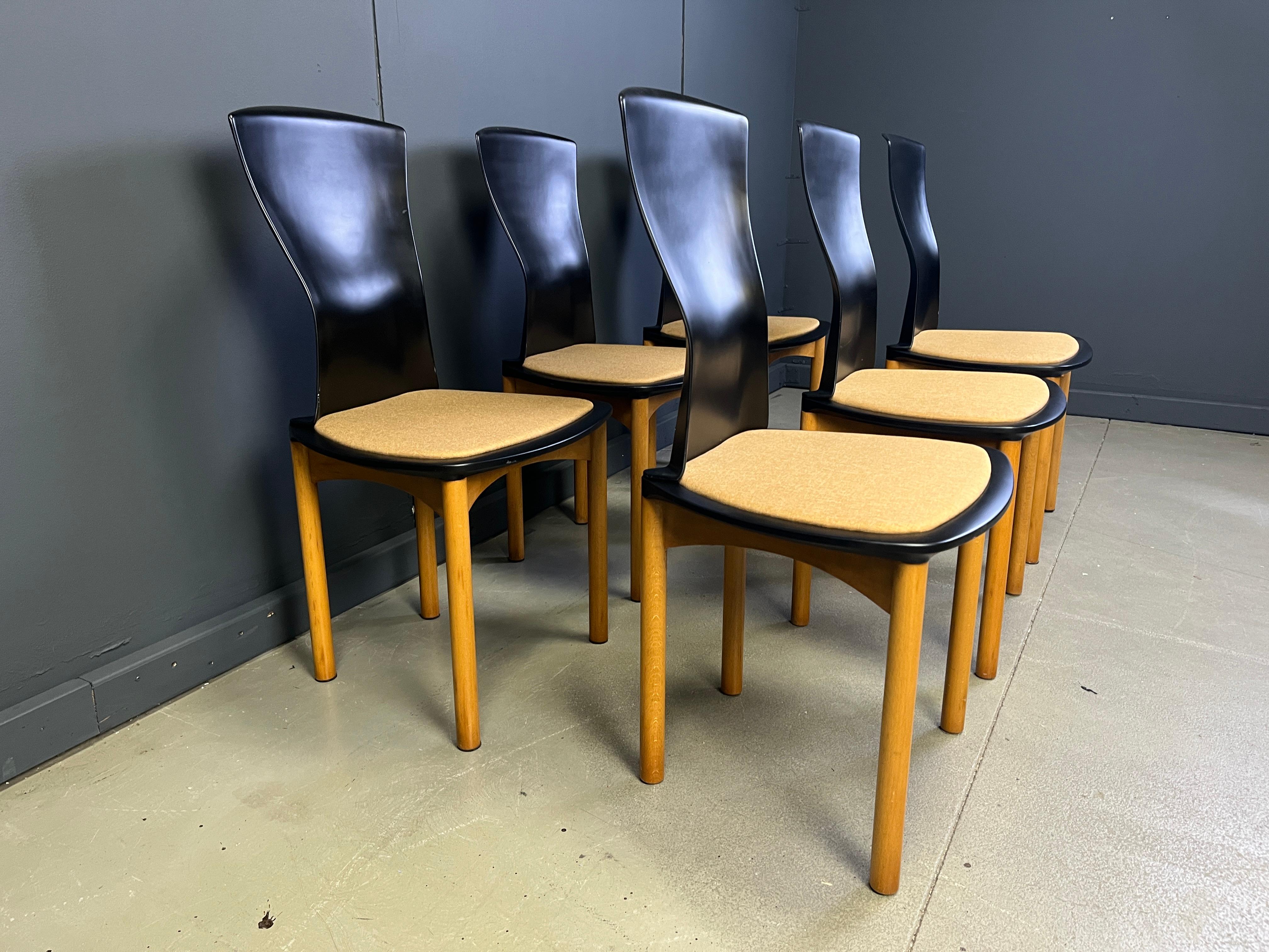 Vintage Pelope Esszimmerstühle von Francesco Binfarè für Cassina, 1990er Jahre im Angebot 6