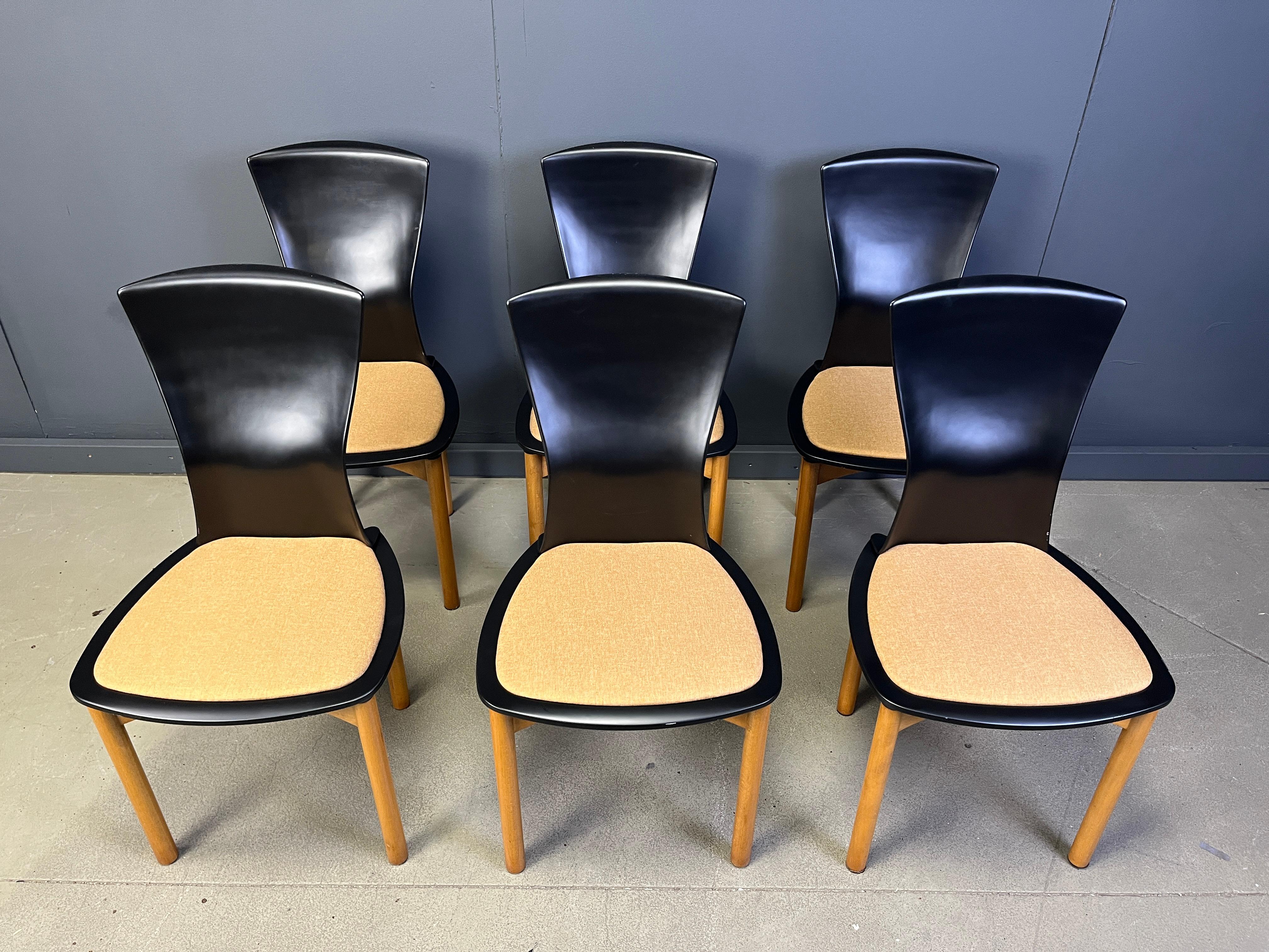 Vintage Pelope Esszimmerstühle von Francesco Binfarè für Cassina, 1990er Jahre im Angebot 7