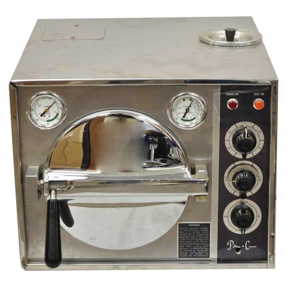 Vintage Pelton & Crane Omniclave Sterilisator Reiniger Dental Tattoo Medizinisches Gerät im Angebot