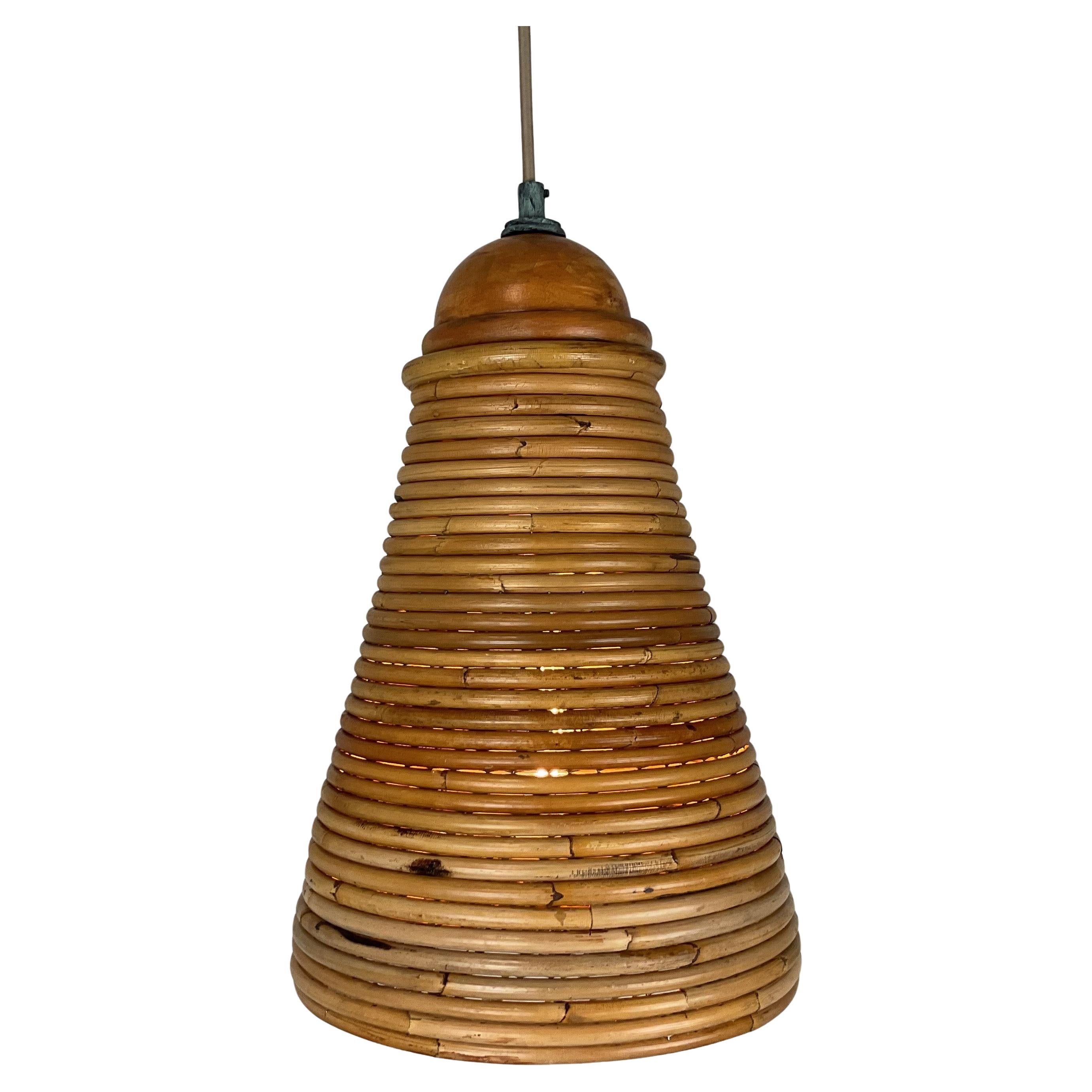 Vintage Pencil Bamboo Light Pendant