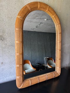 Vintage-Wandspiegel mit gewölbter Rahmenform im Stil von Vivai del Sud