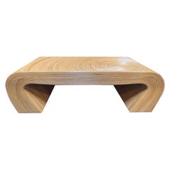 Vintage Pencil Reed Coffee Table
