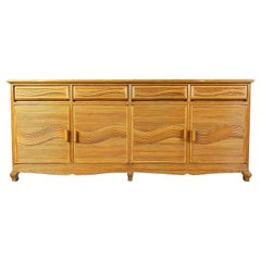 Vintage pencil reed sideboard, 1970s