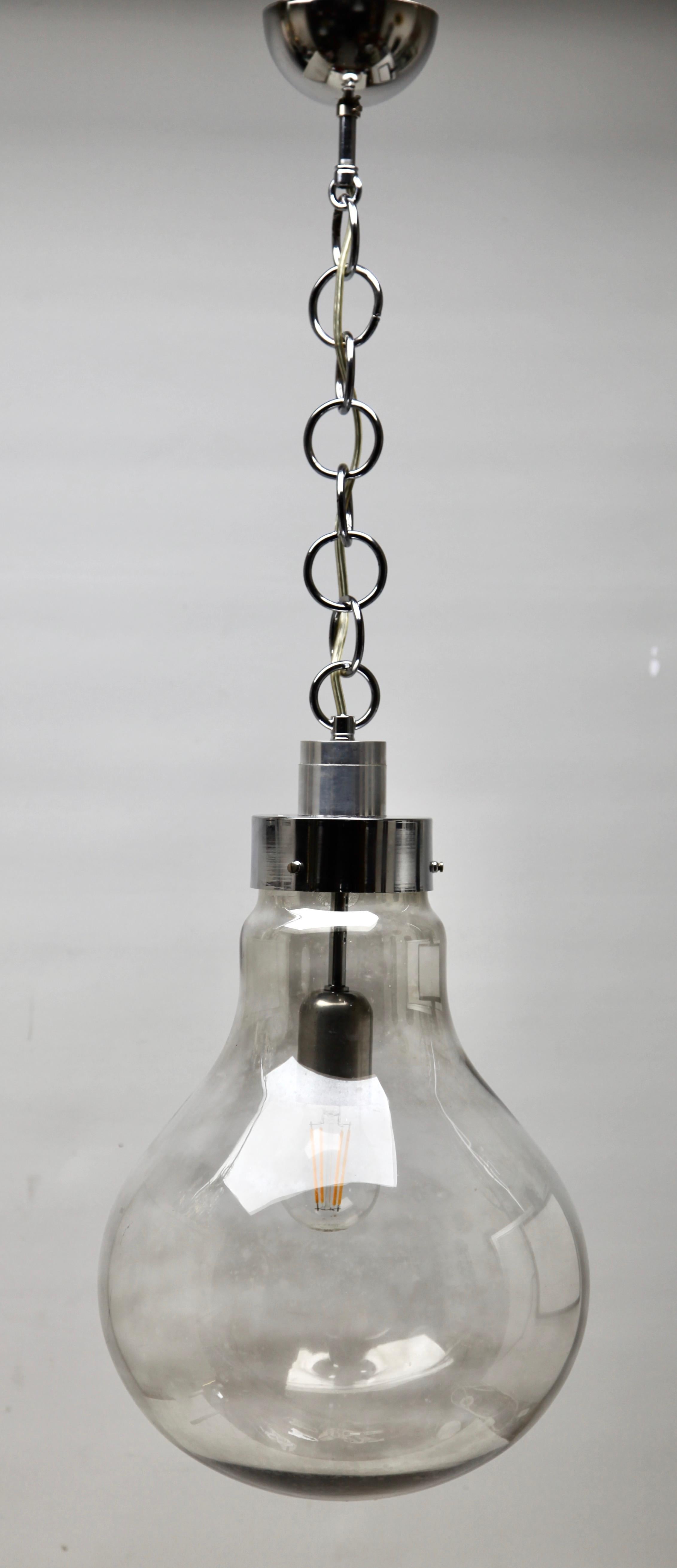 giant light bulb ceiling pendant