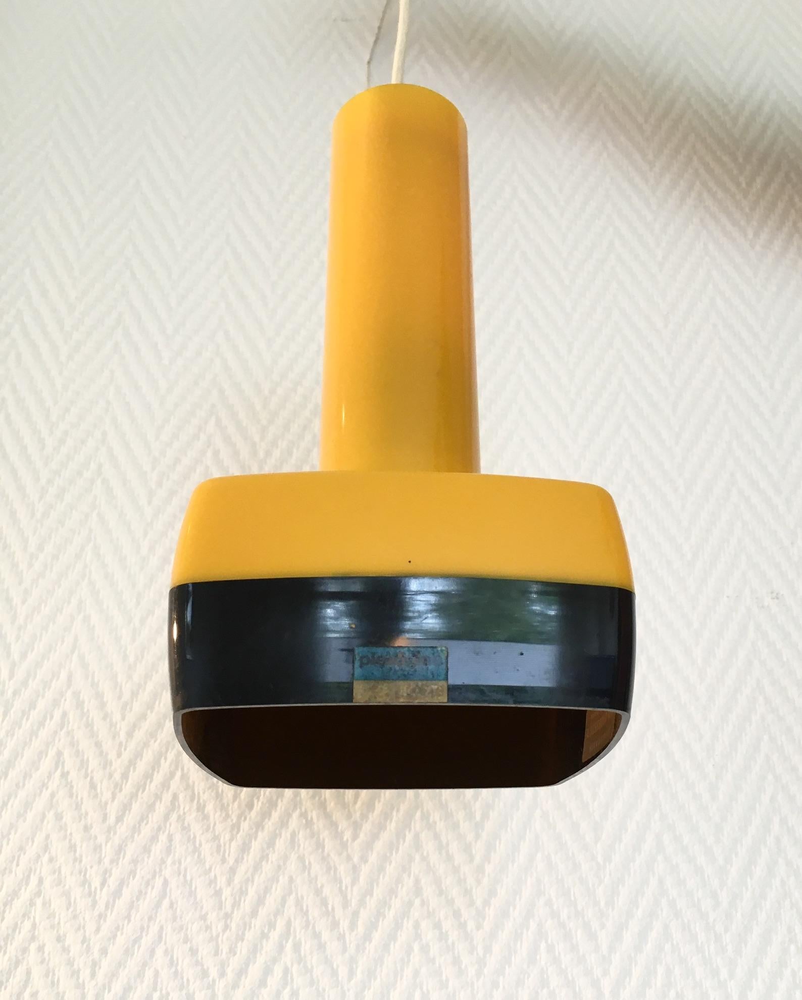 Plexiglass Vintage Pendant Lamp by Bent Karlby for A. Schroder, Kemi, 1970s For Sale