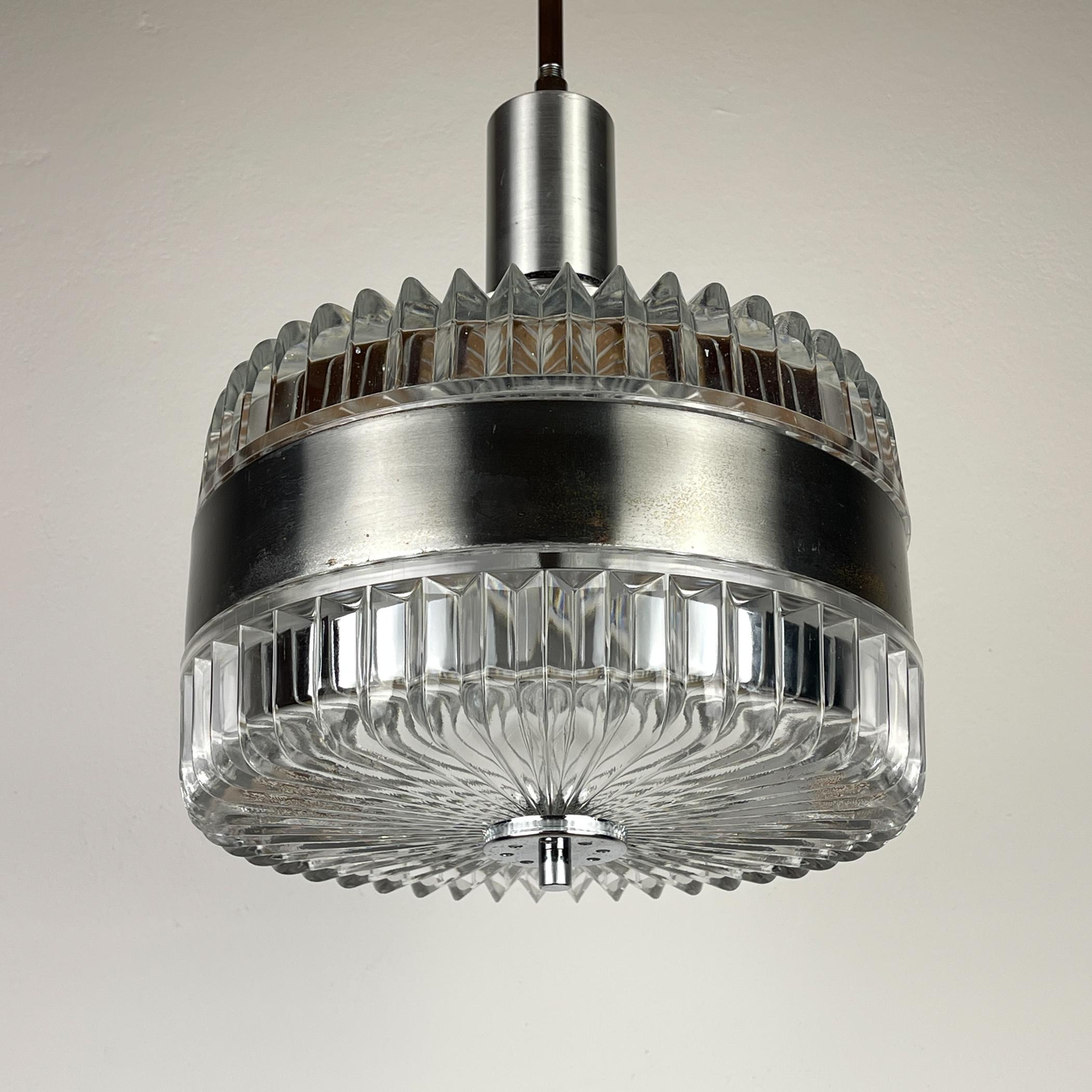 Vintage pendant lamp by Gaetano Sciolari, Italy, 1970s For Sale 10