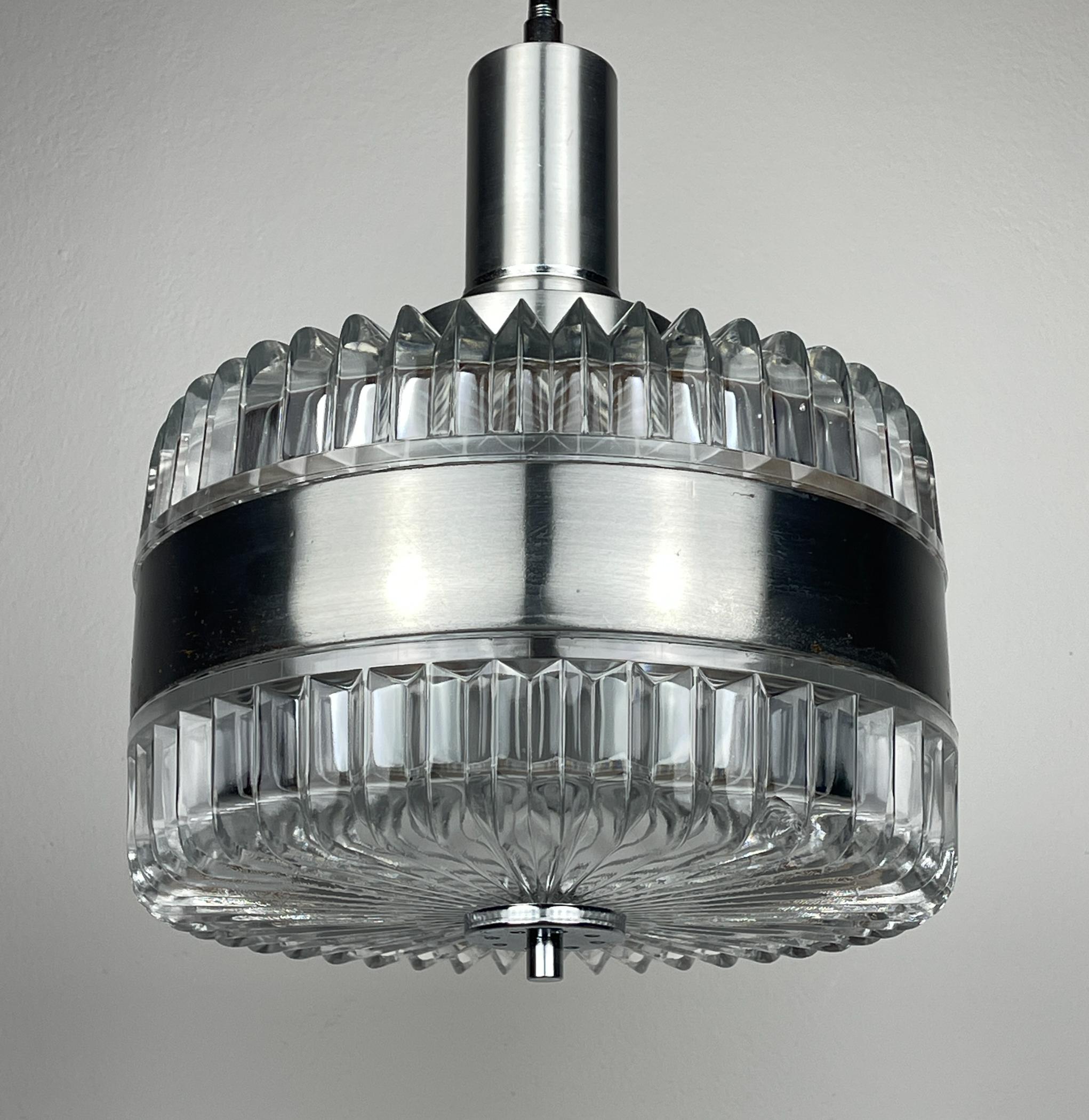 Mid-Century Modern Vintage pendant lamp by Gaetano Sciolari, Italy, 1970s For Sale