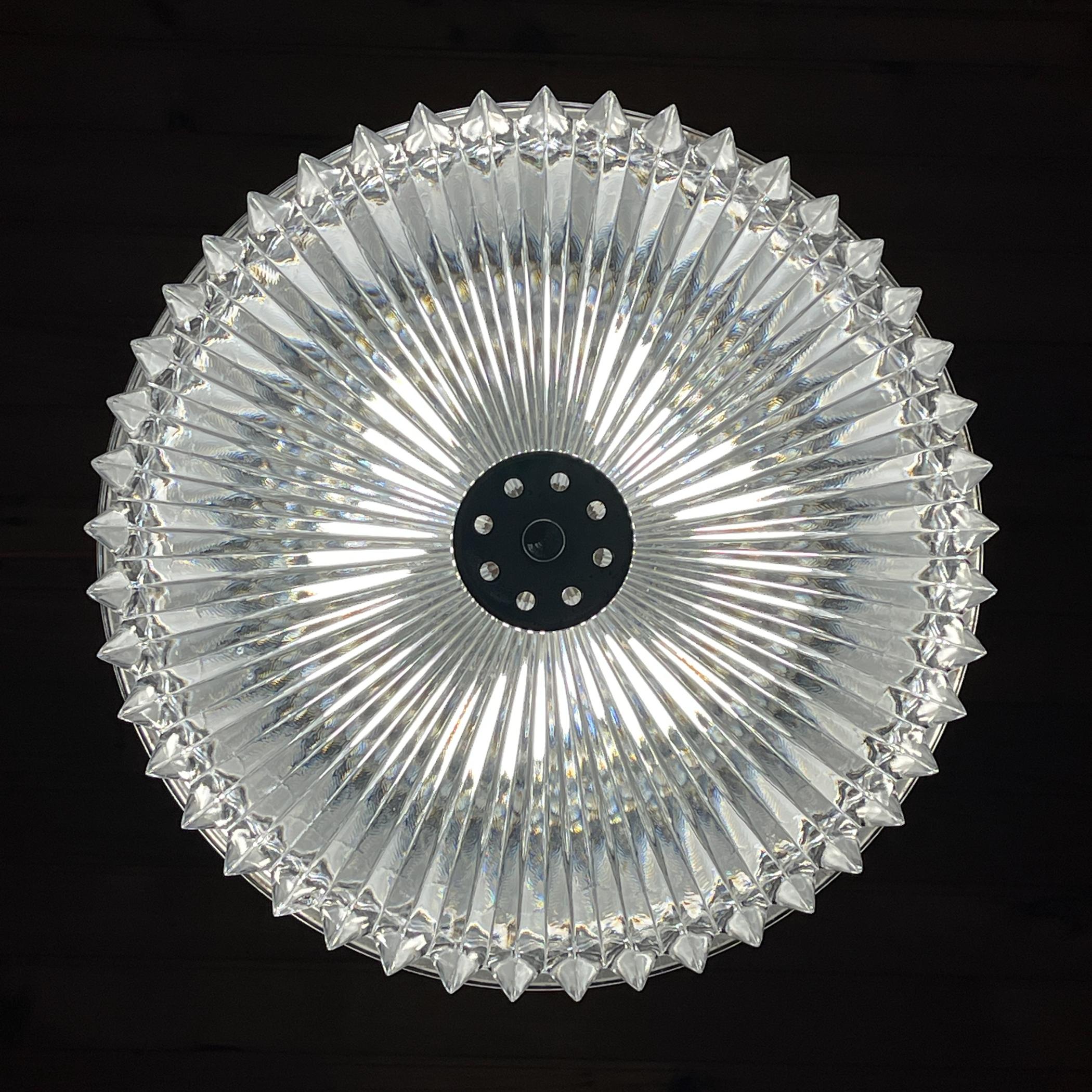 Italian Vintage pendant lamp by Gaetano Sciolari, Italy, 1970s For Sale