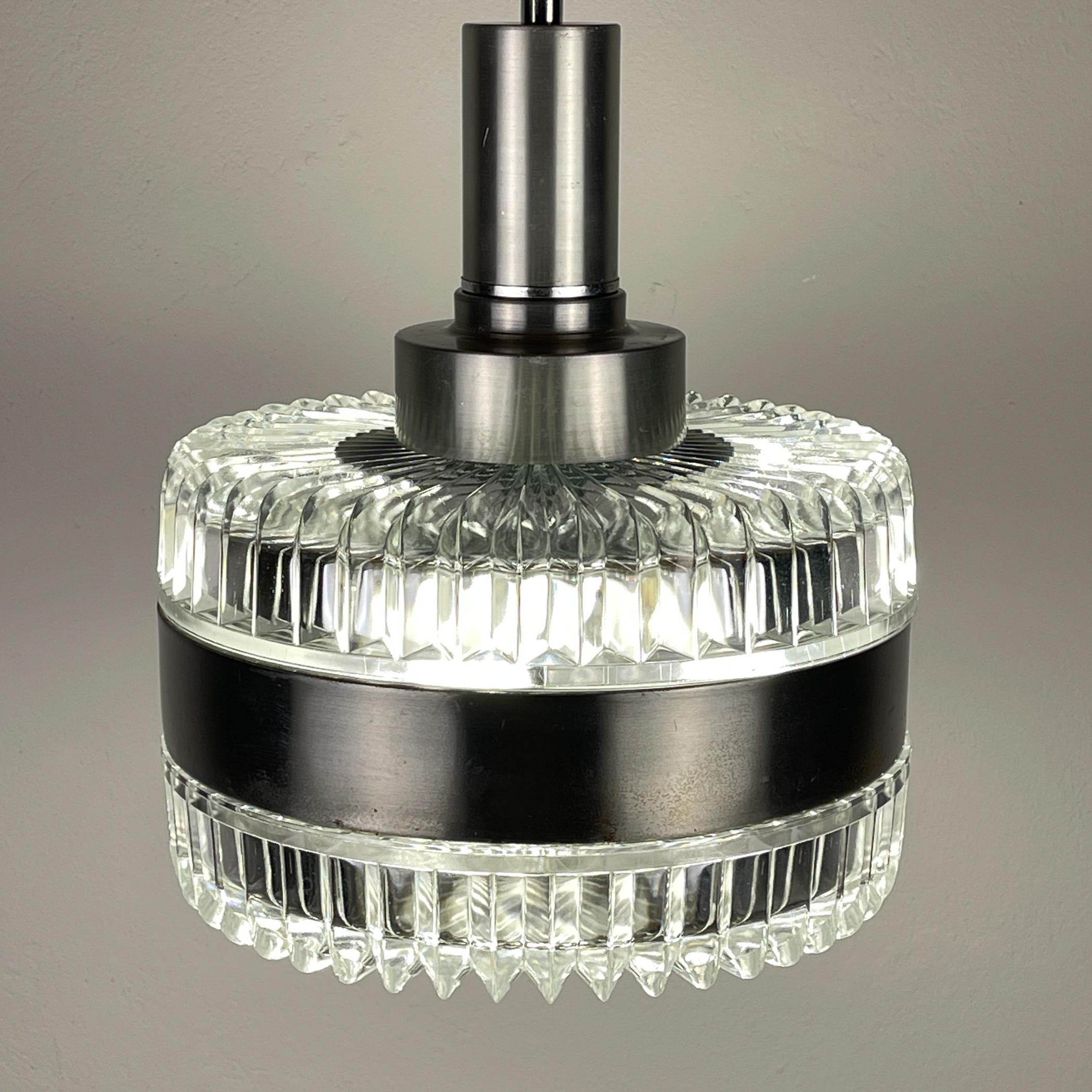 Vintage pendant lamp by Gaetano Sciolari, Italy, 1970s In Good Condition For Sale In Miklavž Pri Taboru, SI