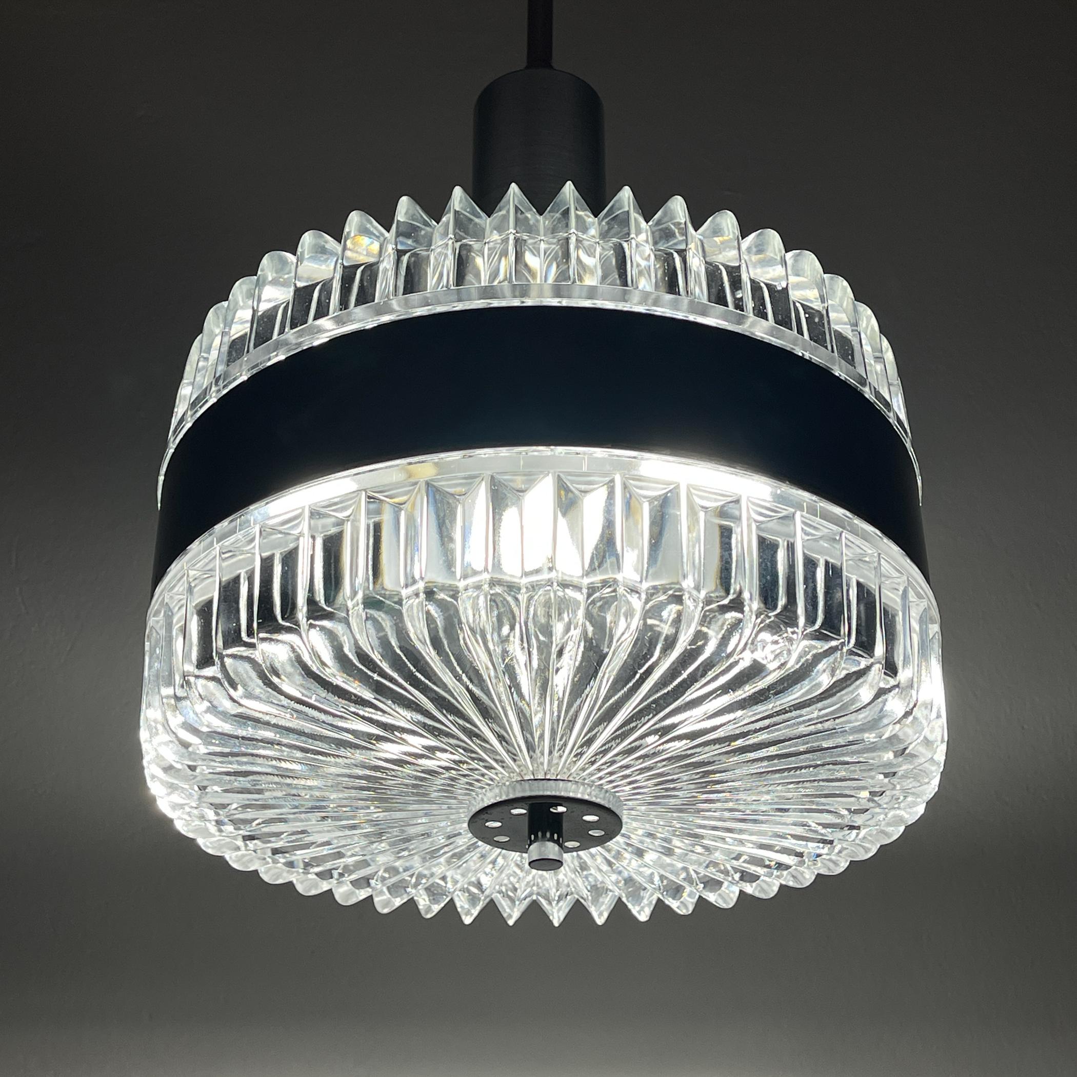 20th Century Vintage pendant lamp by Gaetano Sciolari, Italy, 1970s For Sale