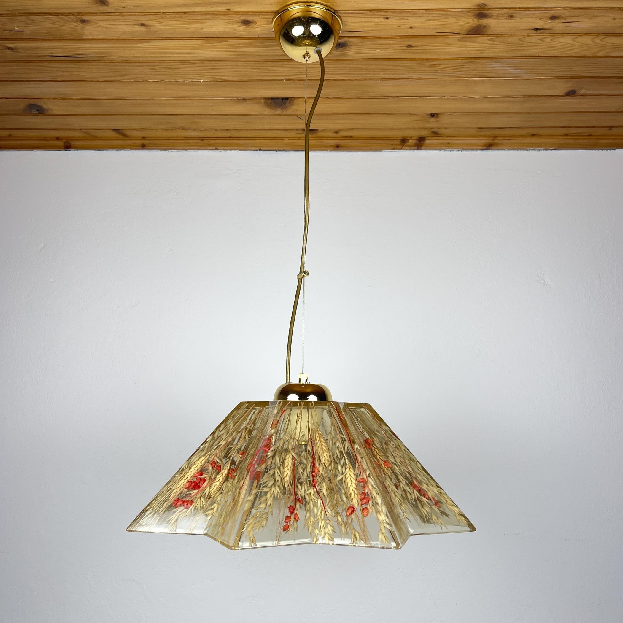 Vintage pendant lamp by Riccardo Marzi RM, Made in Italy - Firenze, 1980s 4