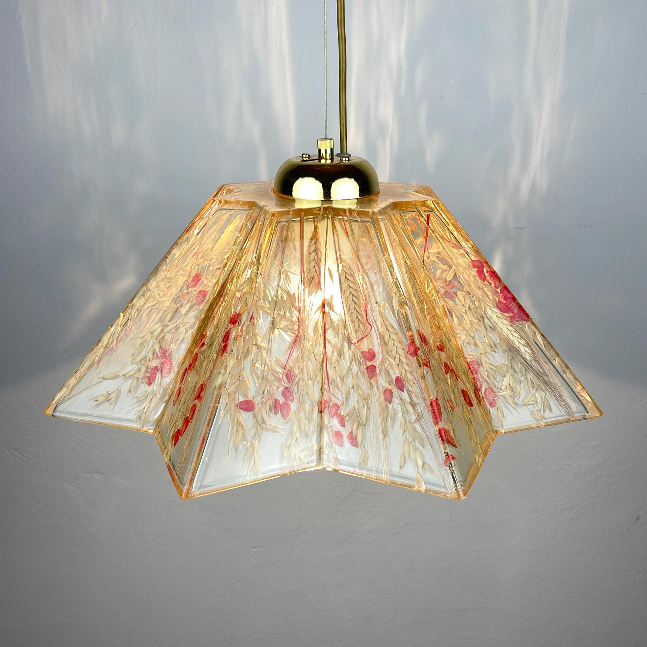 Vintage pendant lamp by Riccardo Marzi RM, Made in Italy - Firenze, 1980s 8
