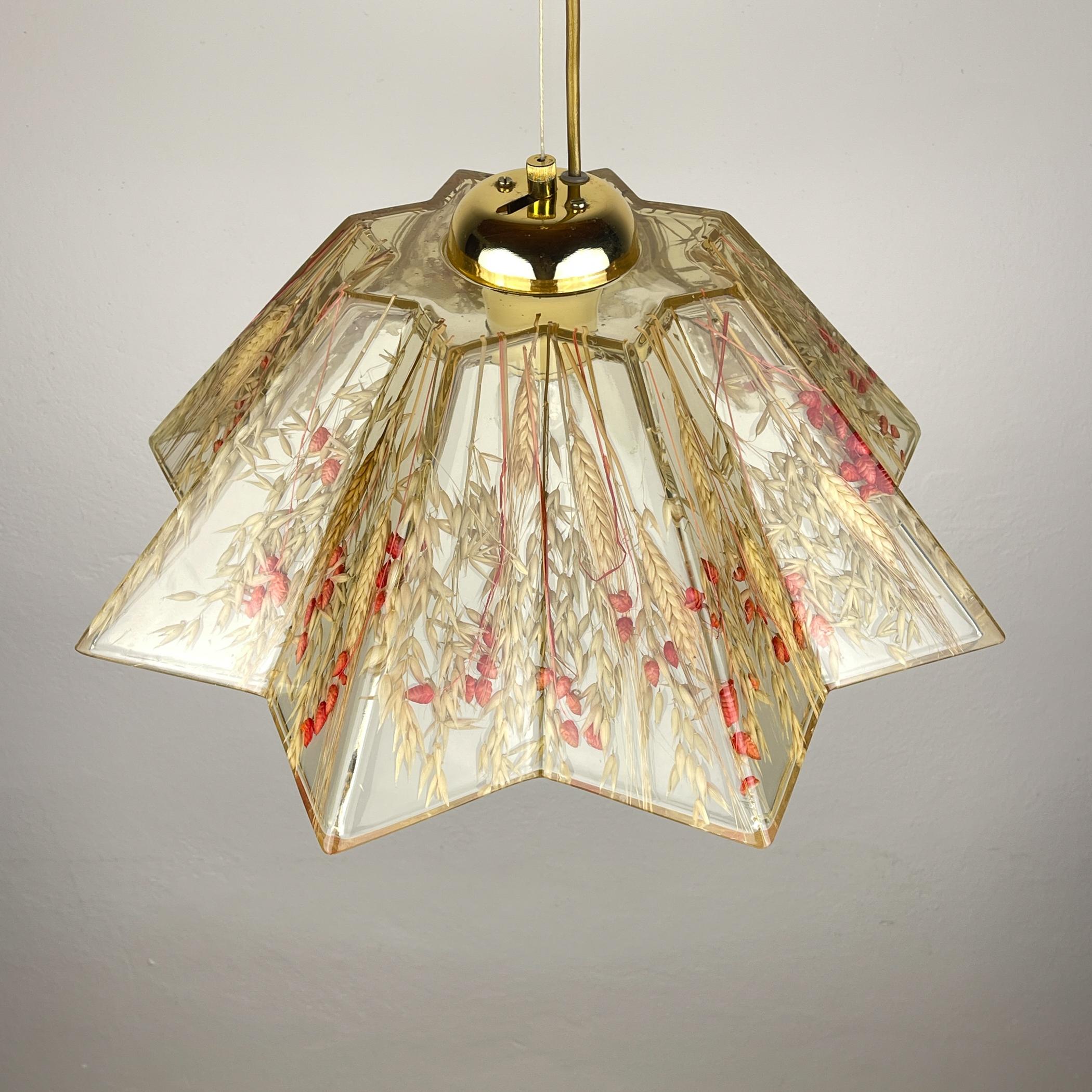 Vintage pendant lamp by Riccardo Marzi RM, Made in Italy - Firenze, 1980s 1