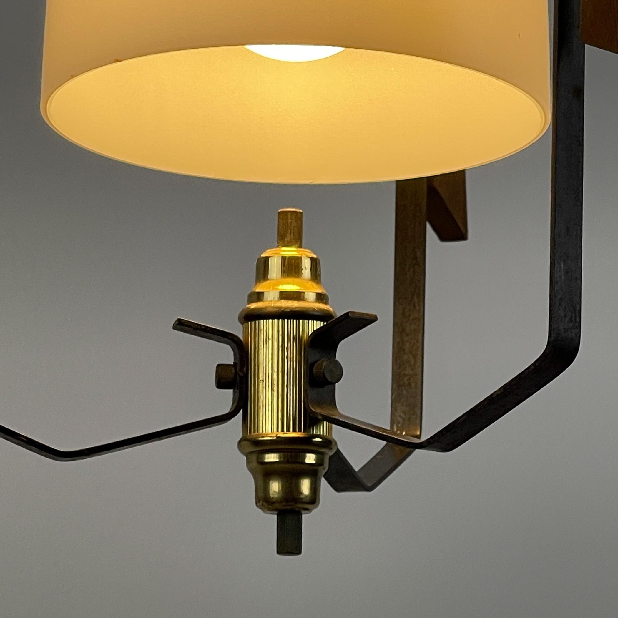 Vintage pendant lamp by Stilnovo Italy 1950s For Sale 3