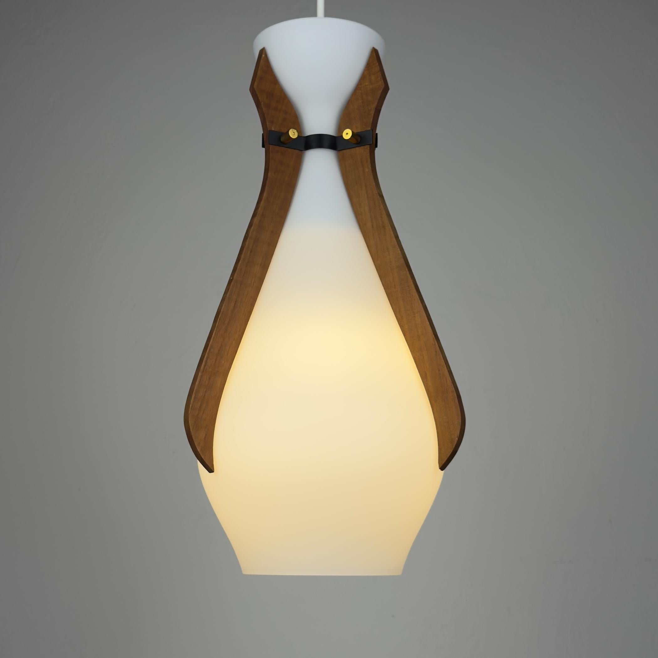 Lámpara colgante vintage de Stilnovo, Italia Años 50 en venta 3