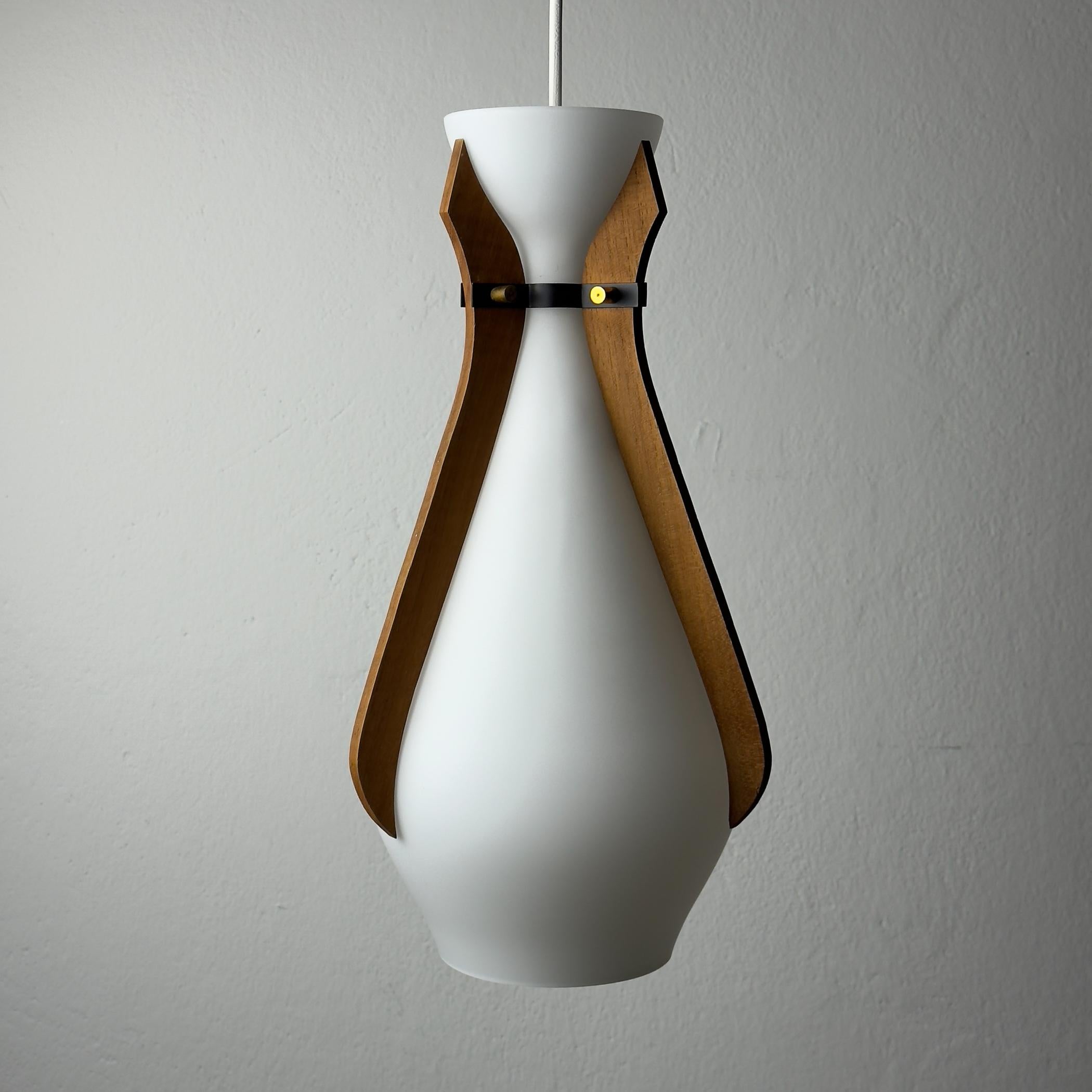 Lámpara colgante vintage de Stilnovo, Italia Años 50 en venta 5