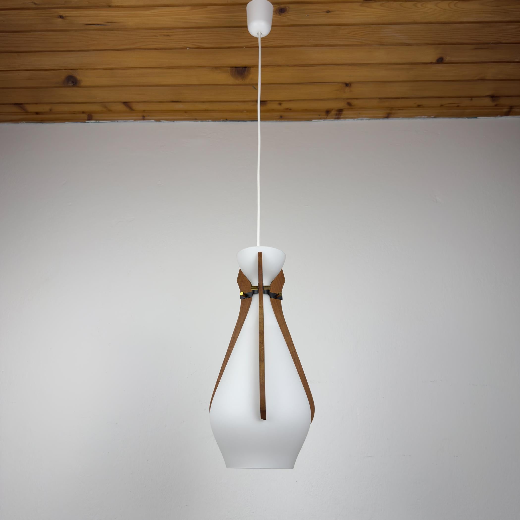 Lámpara colgante vintage de Stilnovo, Italia Años 50 en venta 9