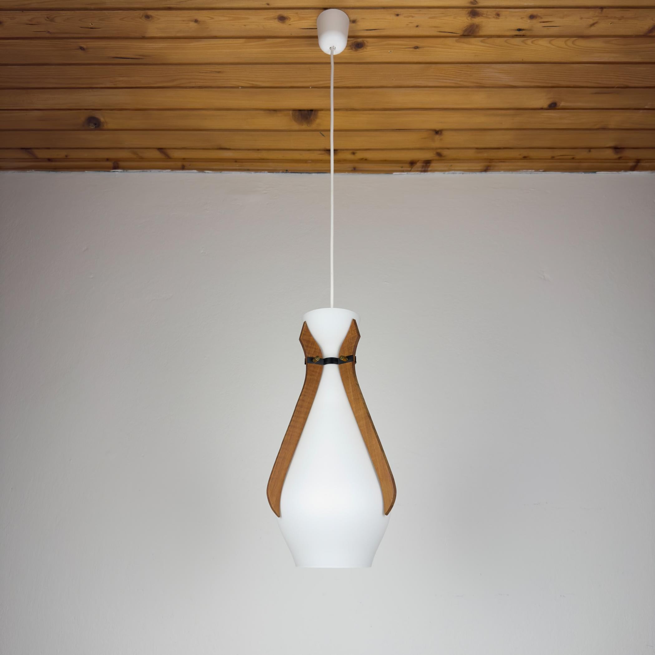 Lámpara colgante vintage de Stilnovo, Italia Años 50 en venta 10