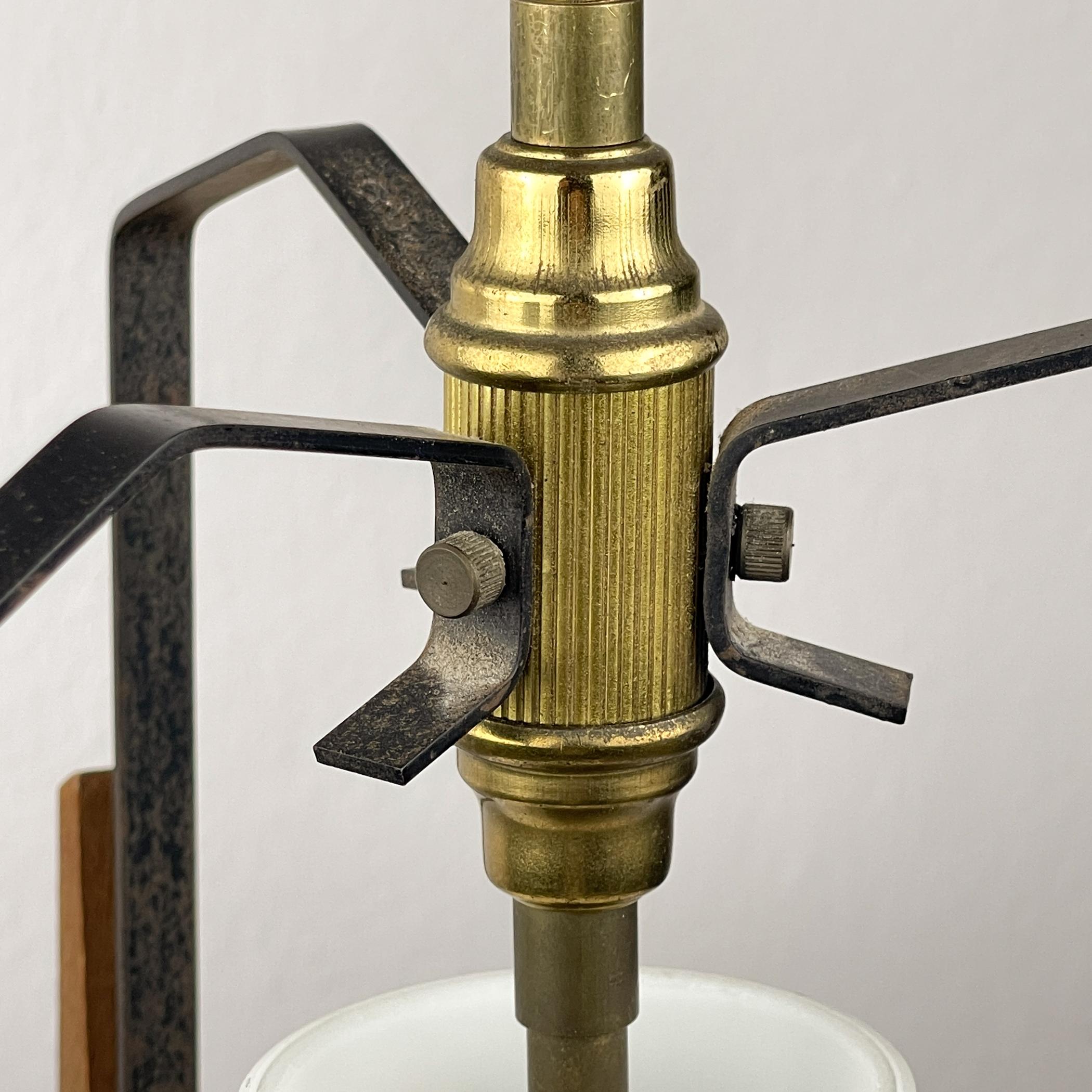 Glass Vintage pendant lamp by Stilnovo Italy 1950s For Sale