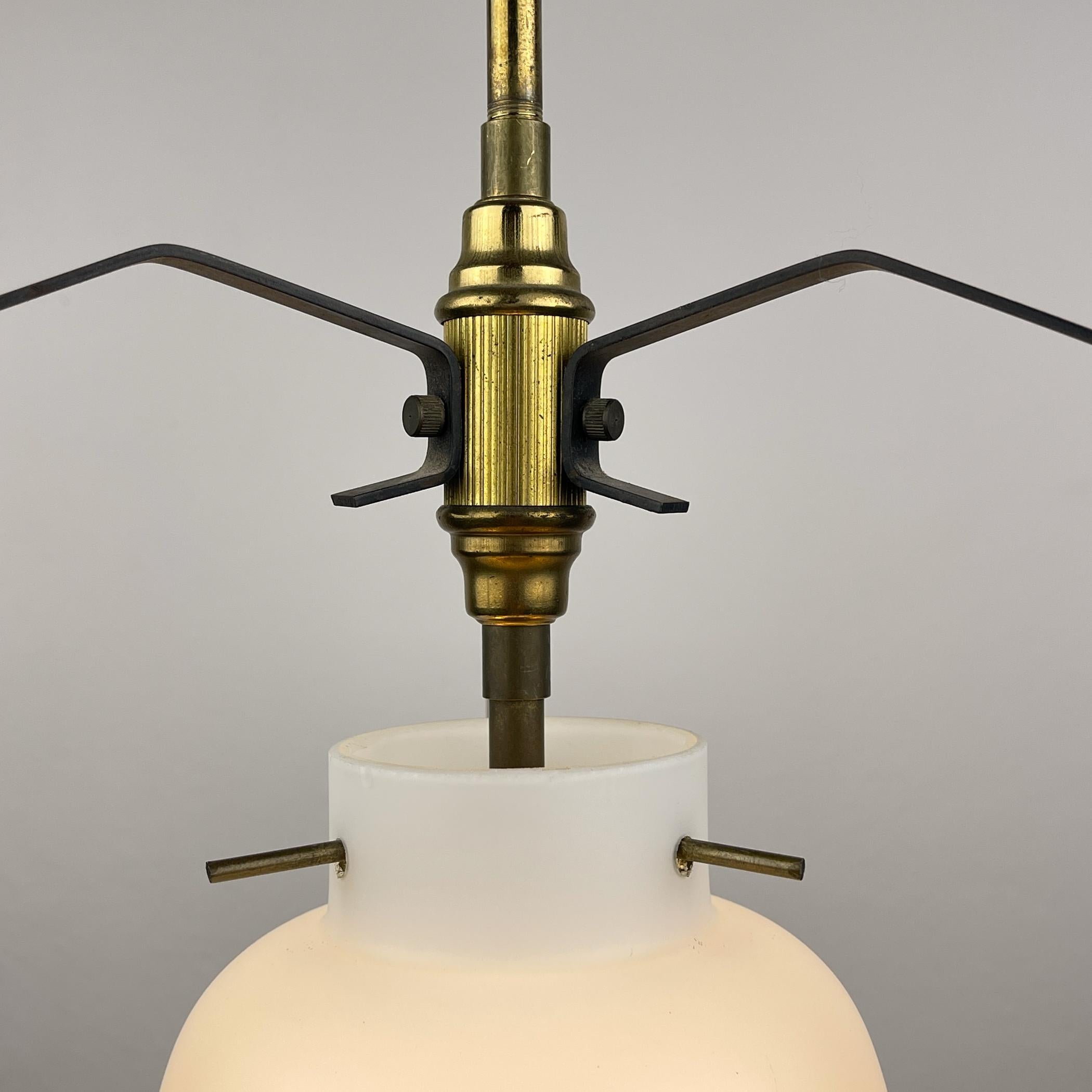 Vintage pendant lamp by Stilnovo Italy 1950s For Sale 2