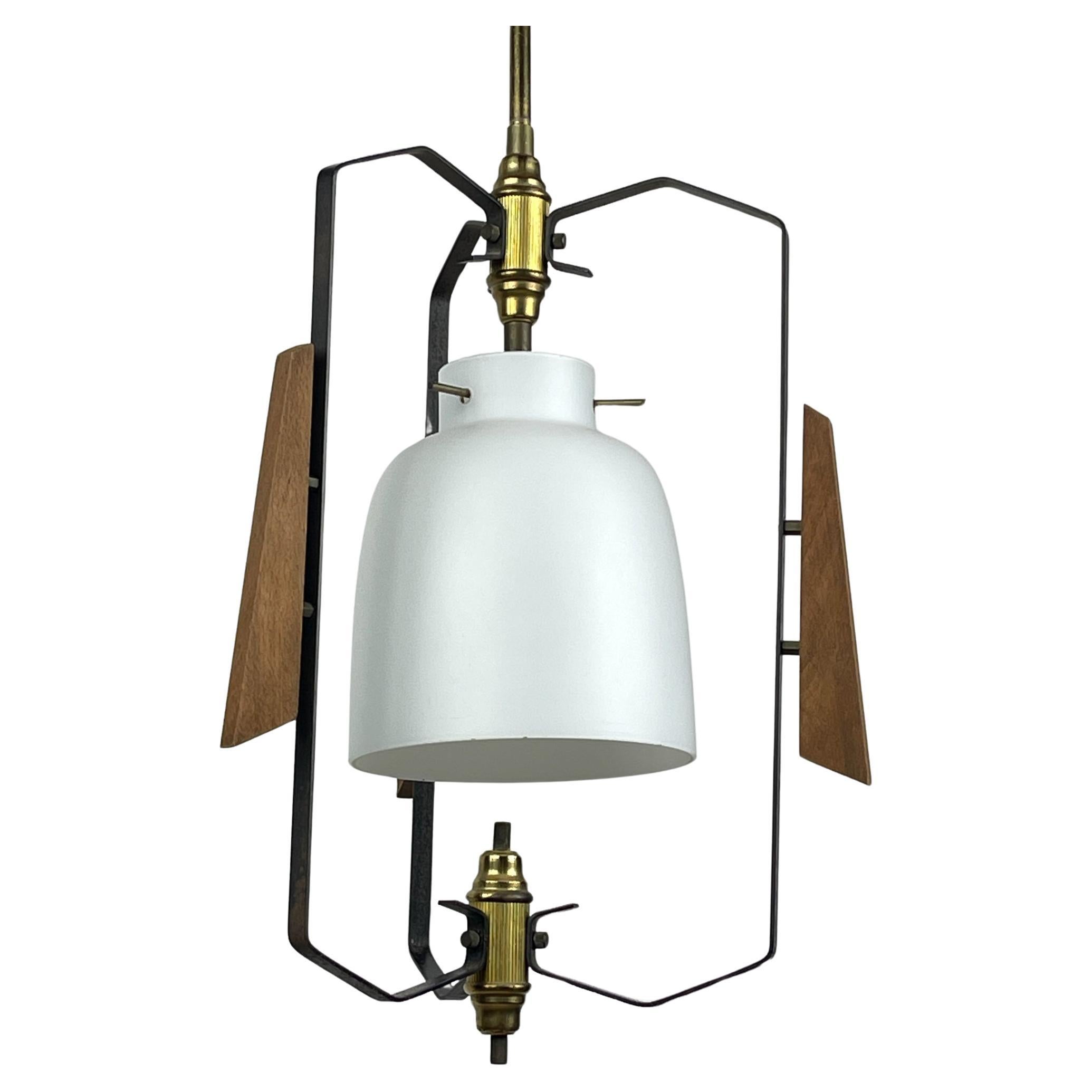 Lampe à suspension vintage Stilnovo, Italie, années 1950