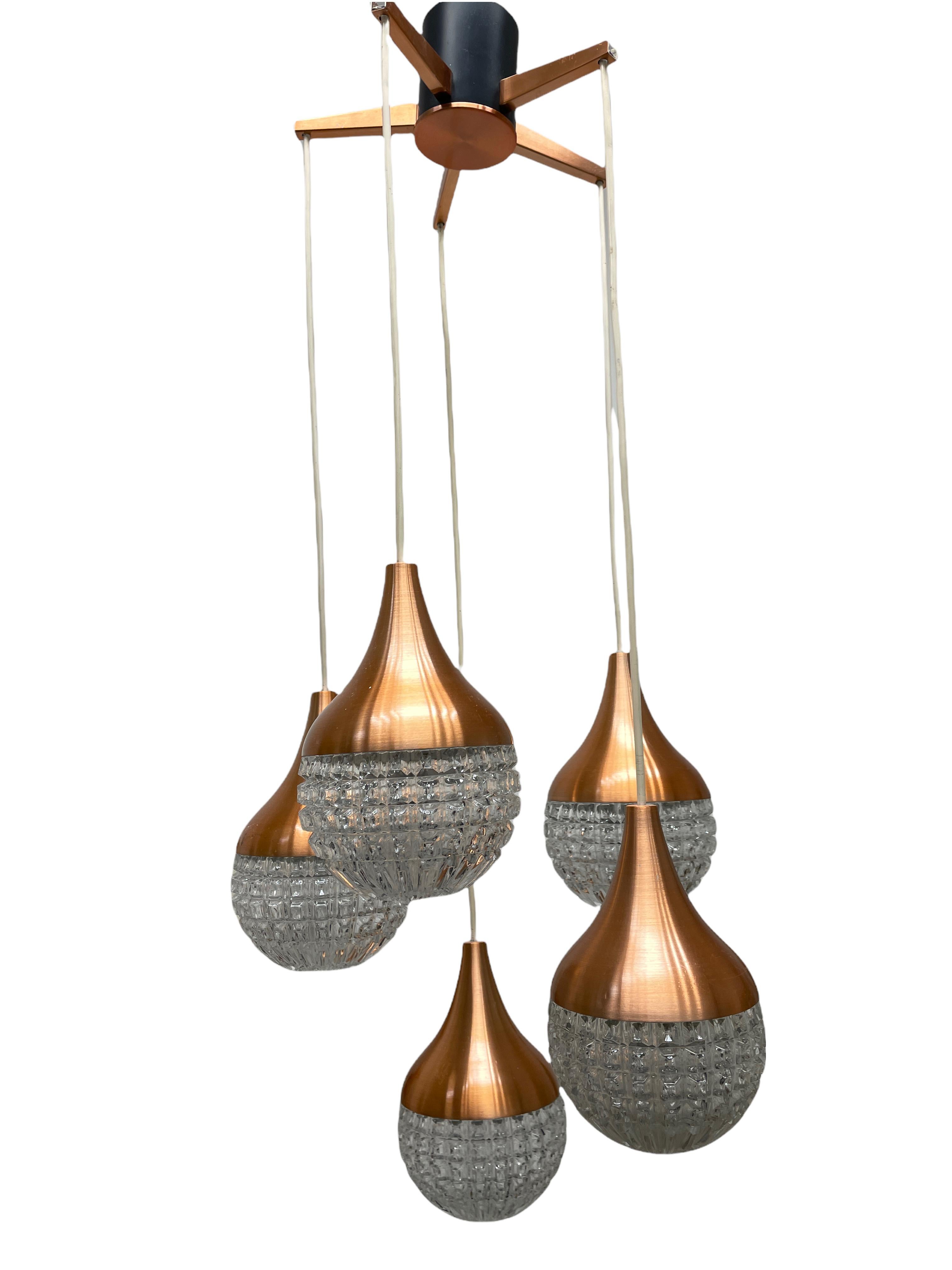 hanging glass balls chandelier