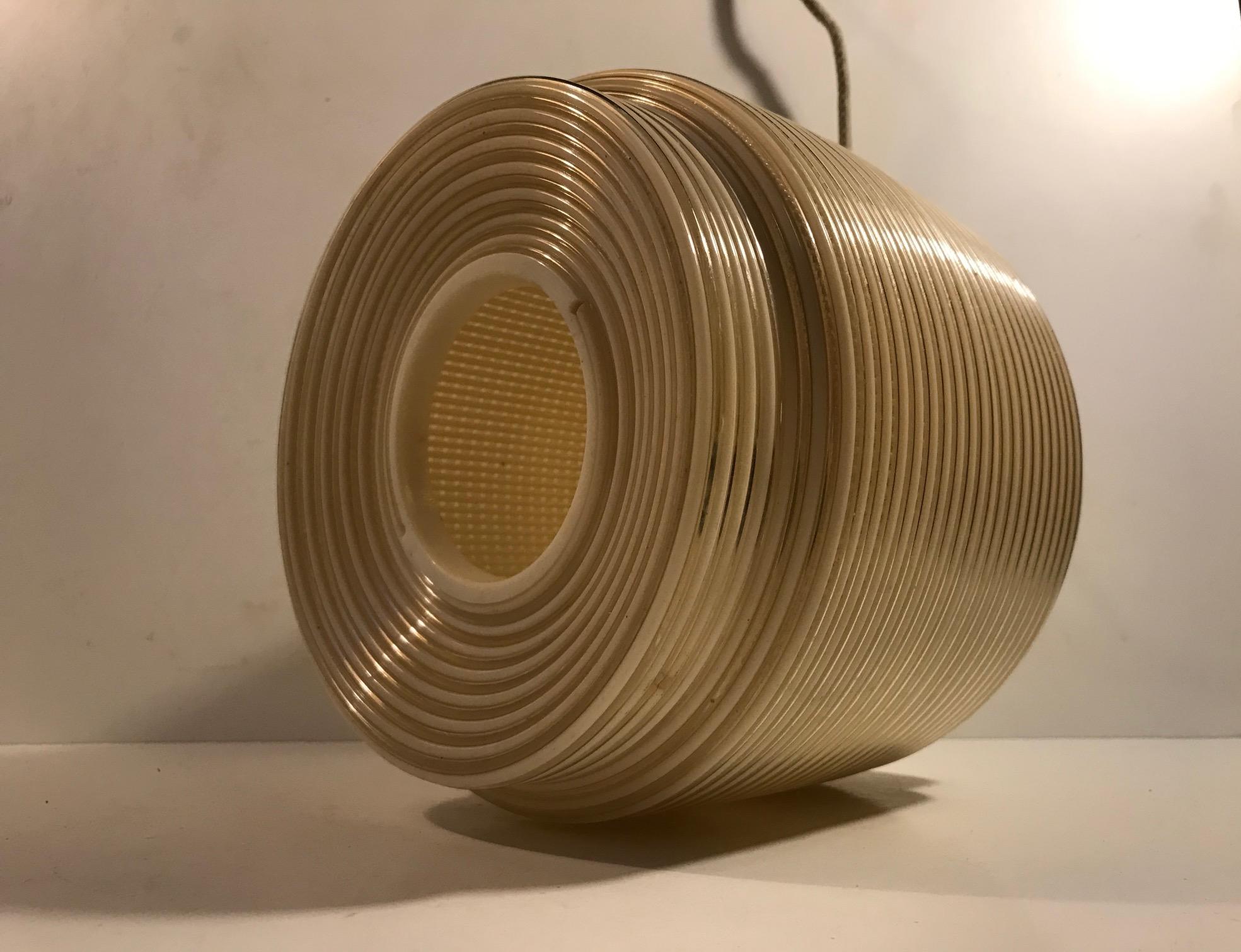 Vintage Pendant Lamp from Yasha Heifetz for Rotaflex, 1960s In Good Condition In Esbjerg, DK