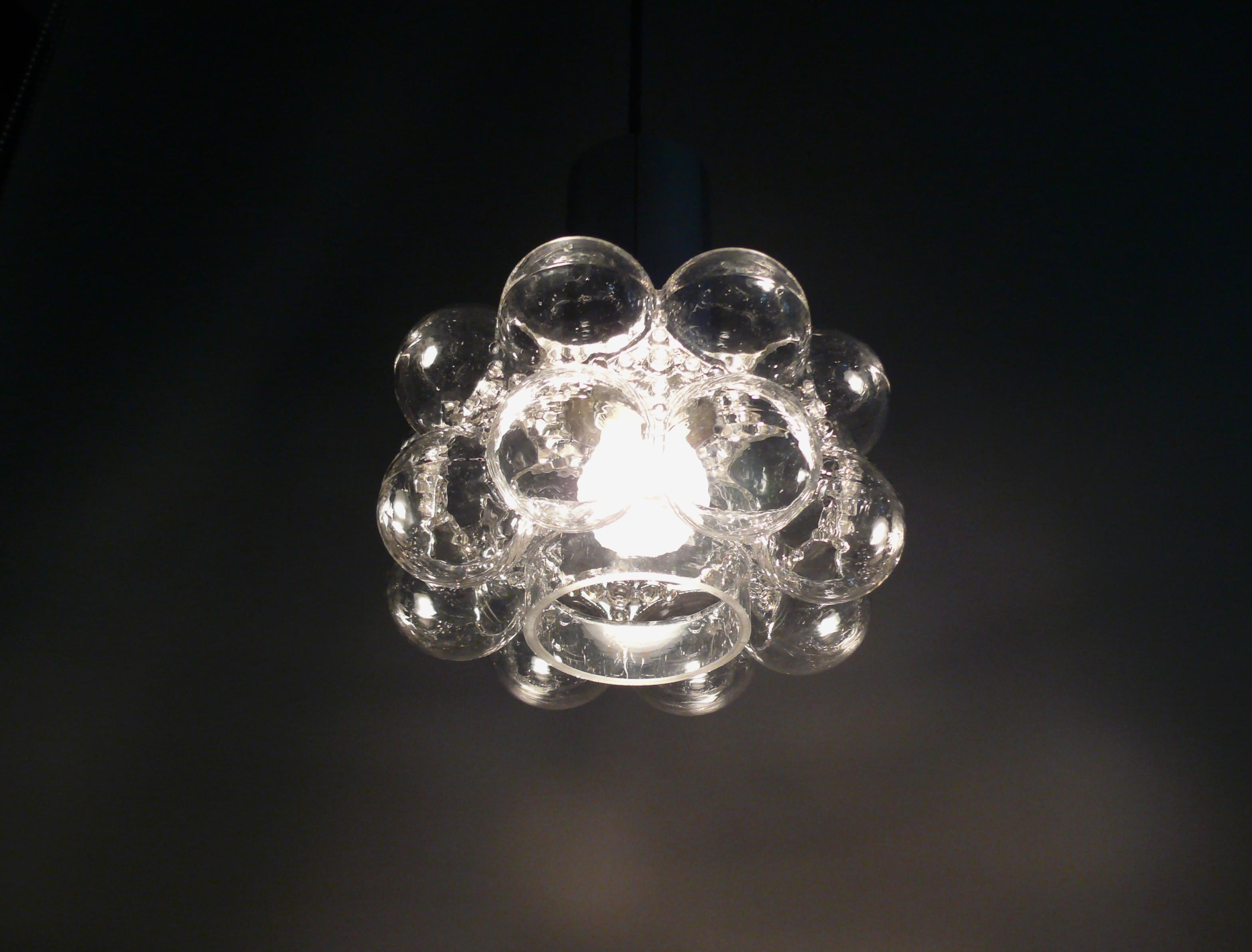Fine XX secolo Lampada a sospensione vintage - Helena Tynell per Glashütte Limburg, anni '70 in vendita