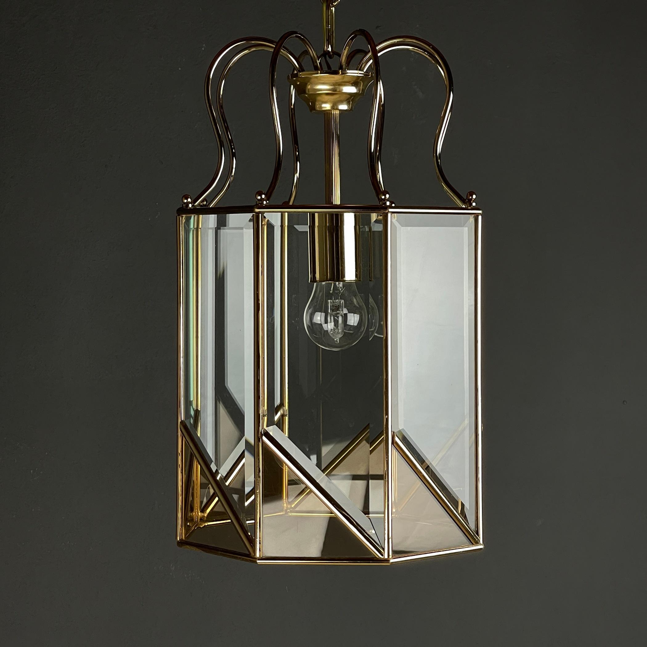 Brass Vintage Pendant Lamp Italy '70s  For Sale