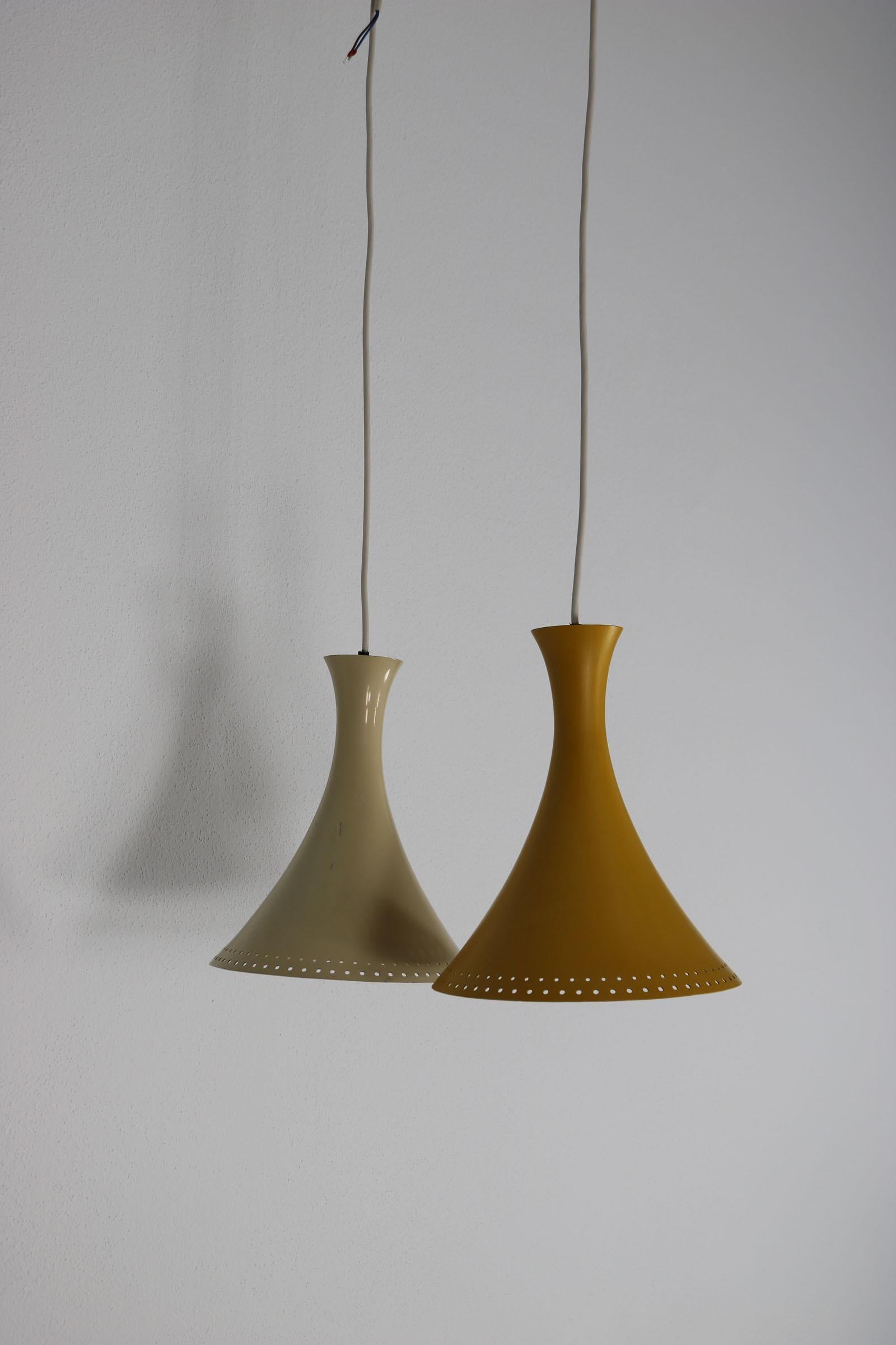 Vintage Pendant Lamp Pair from the Italian 1950s.  For Sale 2
