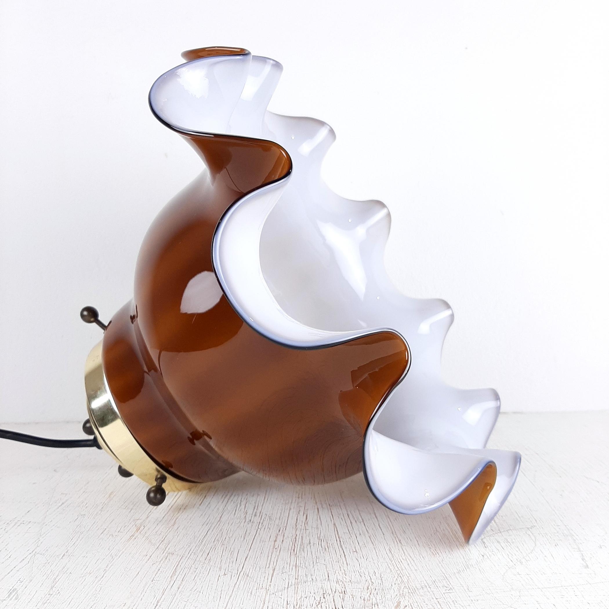 Allemand Vintage Pendant Lamp Petticoat by Peill & Putzler, Germany, 1970s en vente