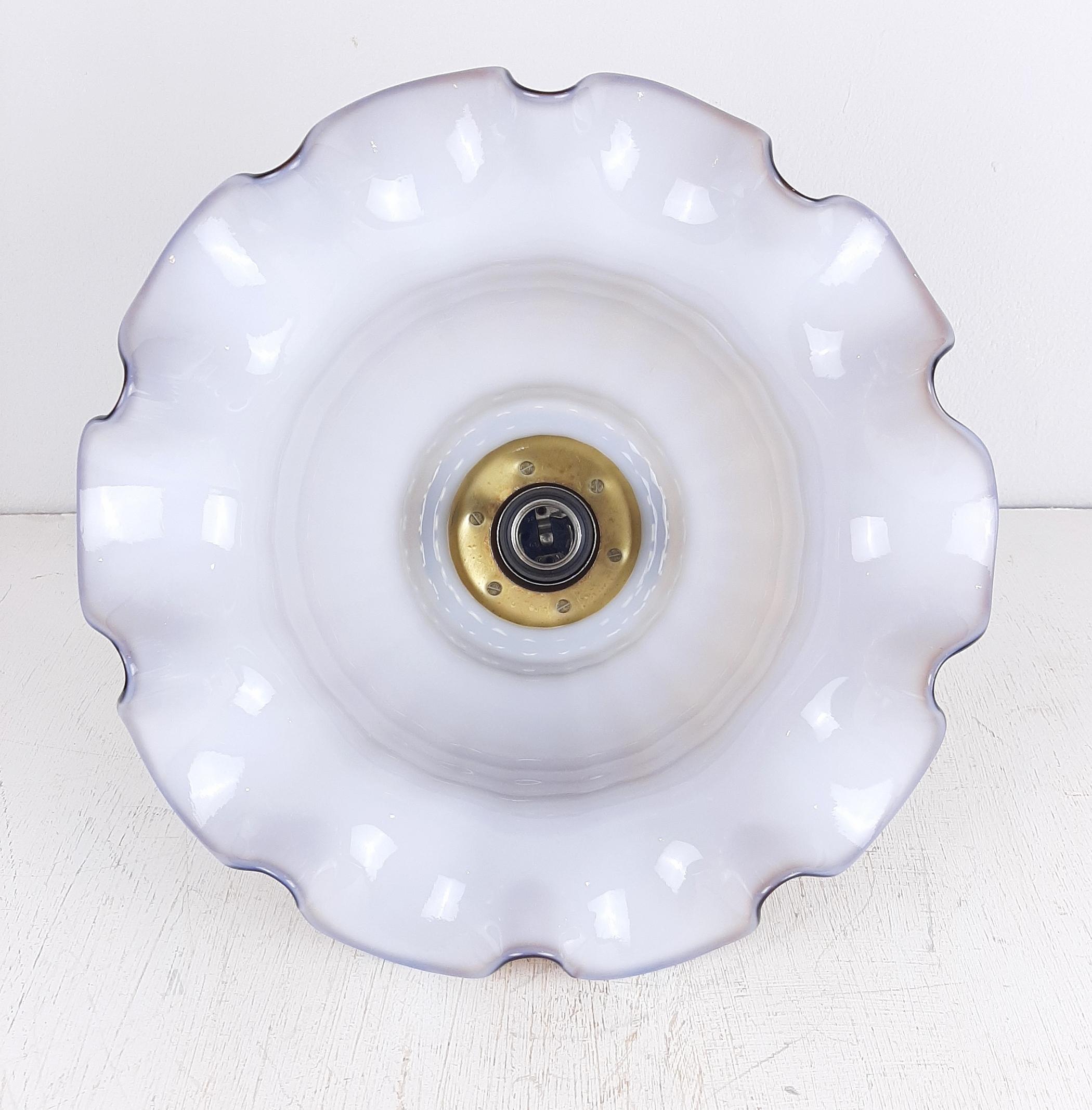 20ième siècle Vintage Pendant Lamp Petticoat by Peill & Putzler, Germany, 1970s en vente