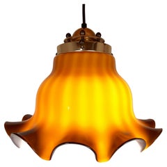 Vintage Pendant Lamp Petticoat by Peill & Putzler, Germany, 1970s