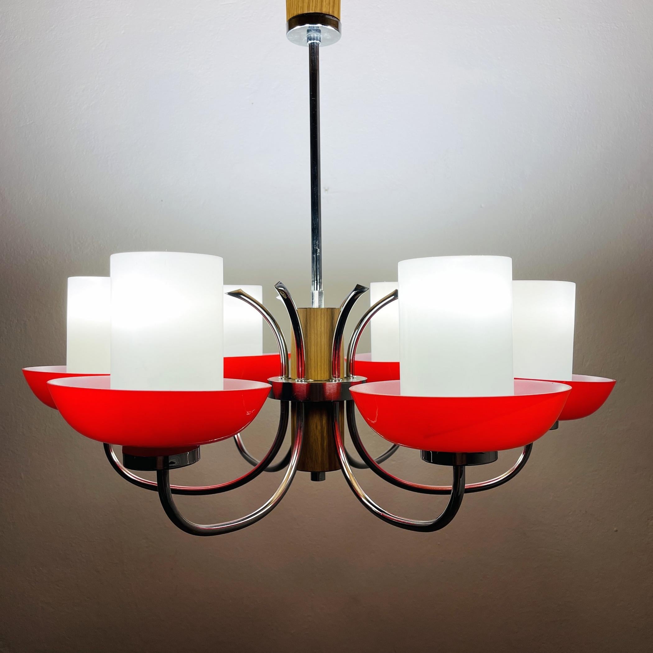 Vintage pendant lamp Sijaj Hrastnik Yugoslavia 1980s 9