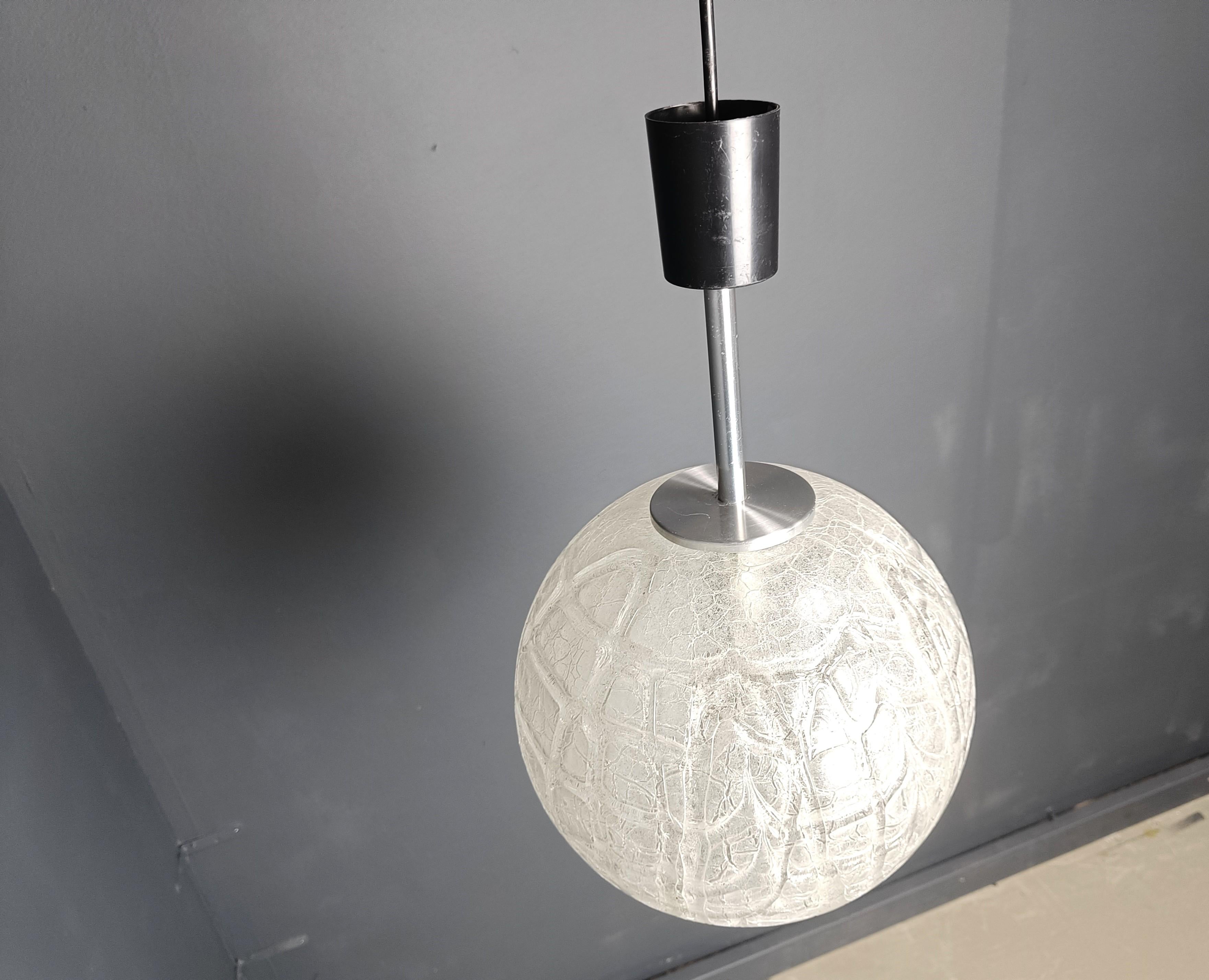 Metà XX secolo Lampada a sospensione vintage di Doria Leuchten, anni '60 in vendita