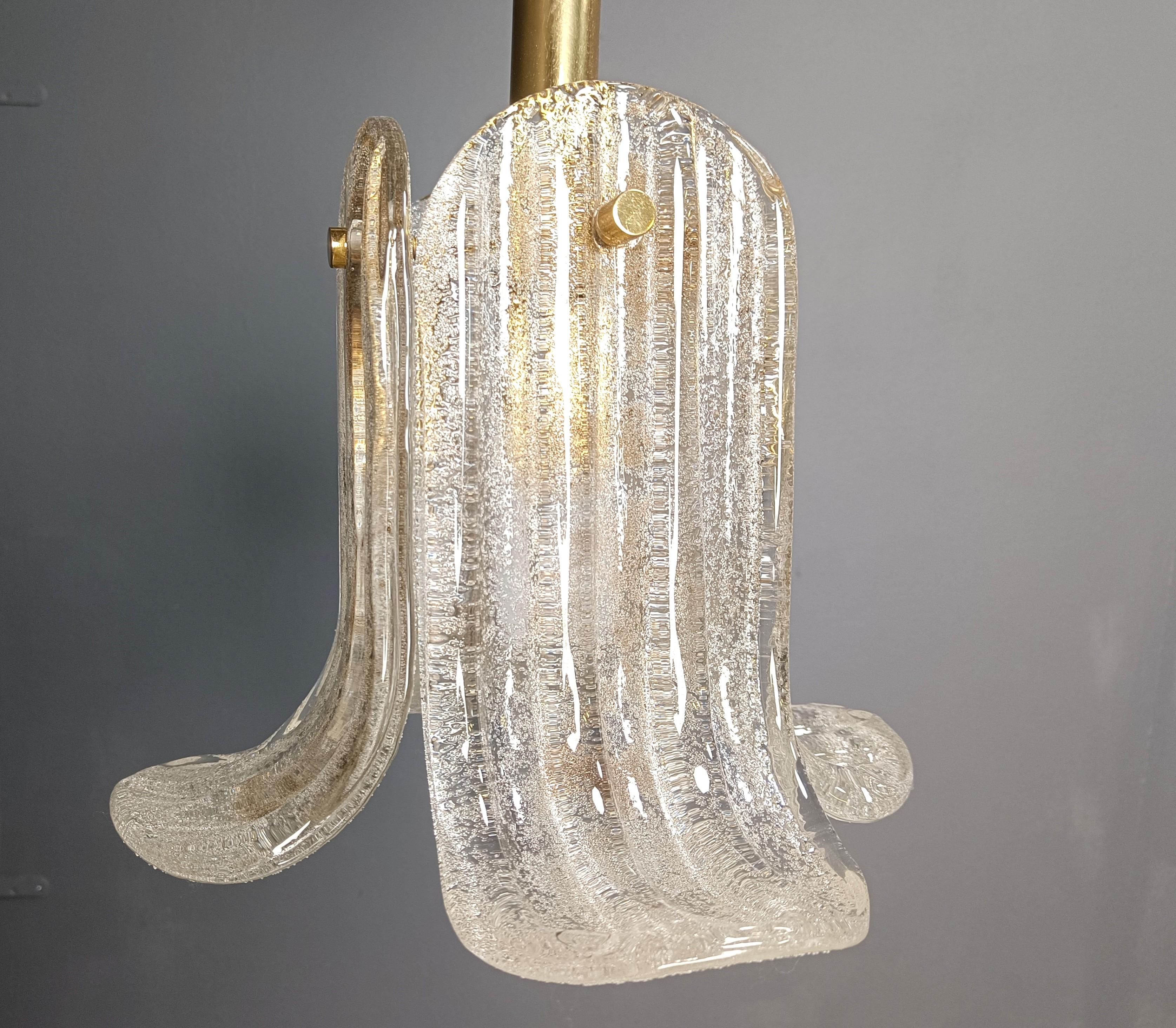 Lampada a sospensione vintage di Glashutte Limburg, anni '60 in vendita 1