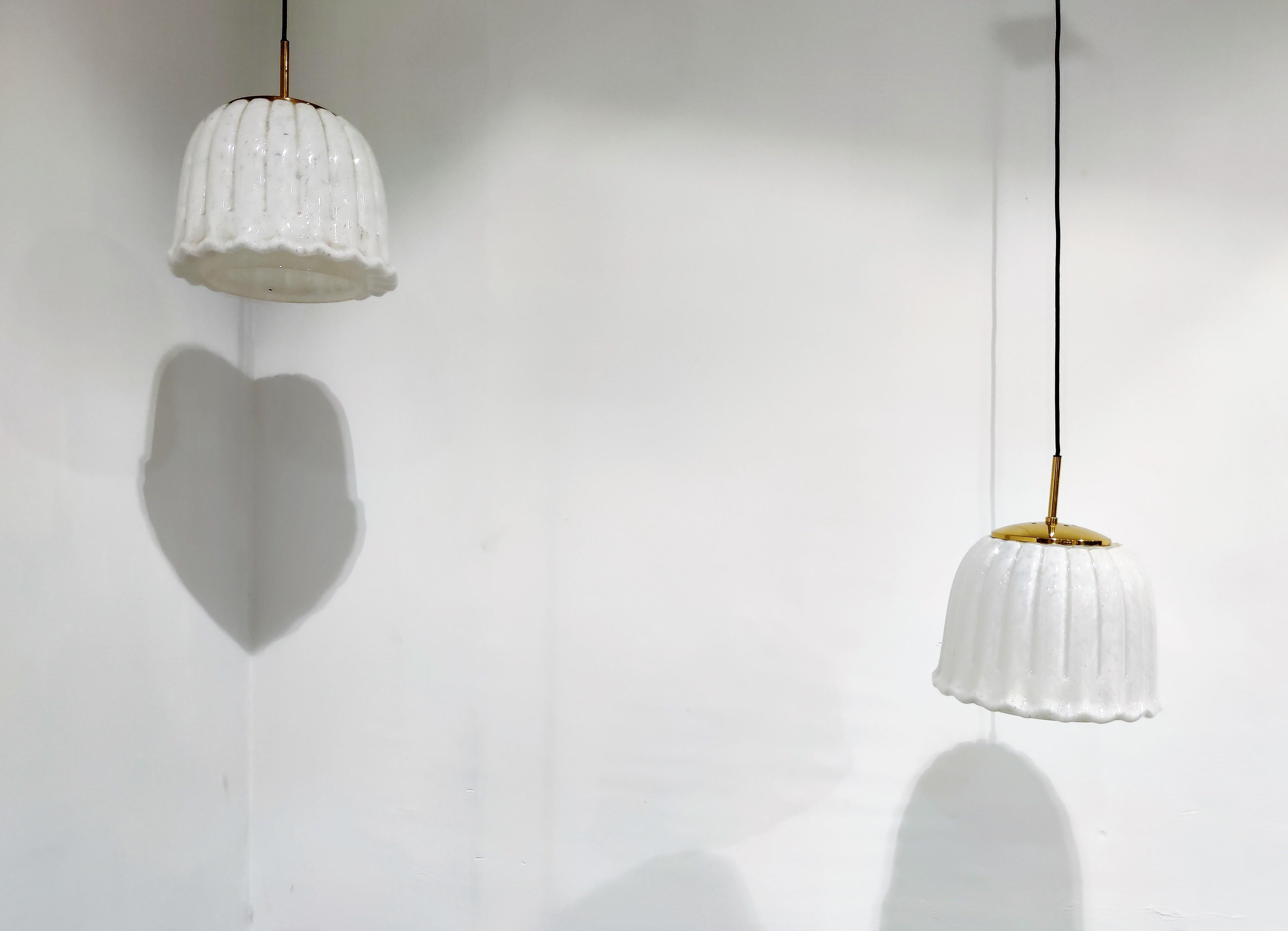 German Vintage Pendant Light by Glashutte Limburg, 1970s