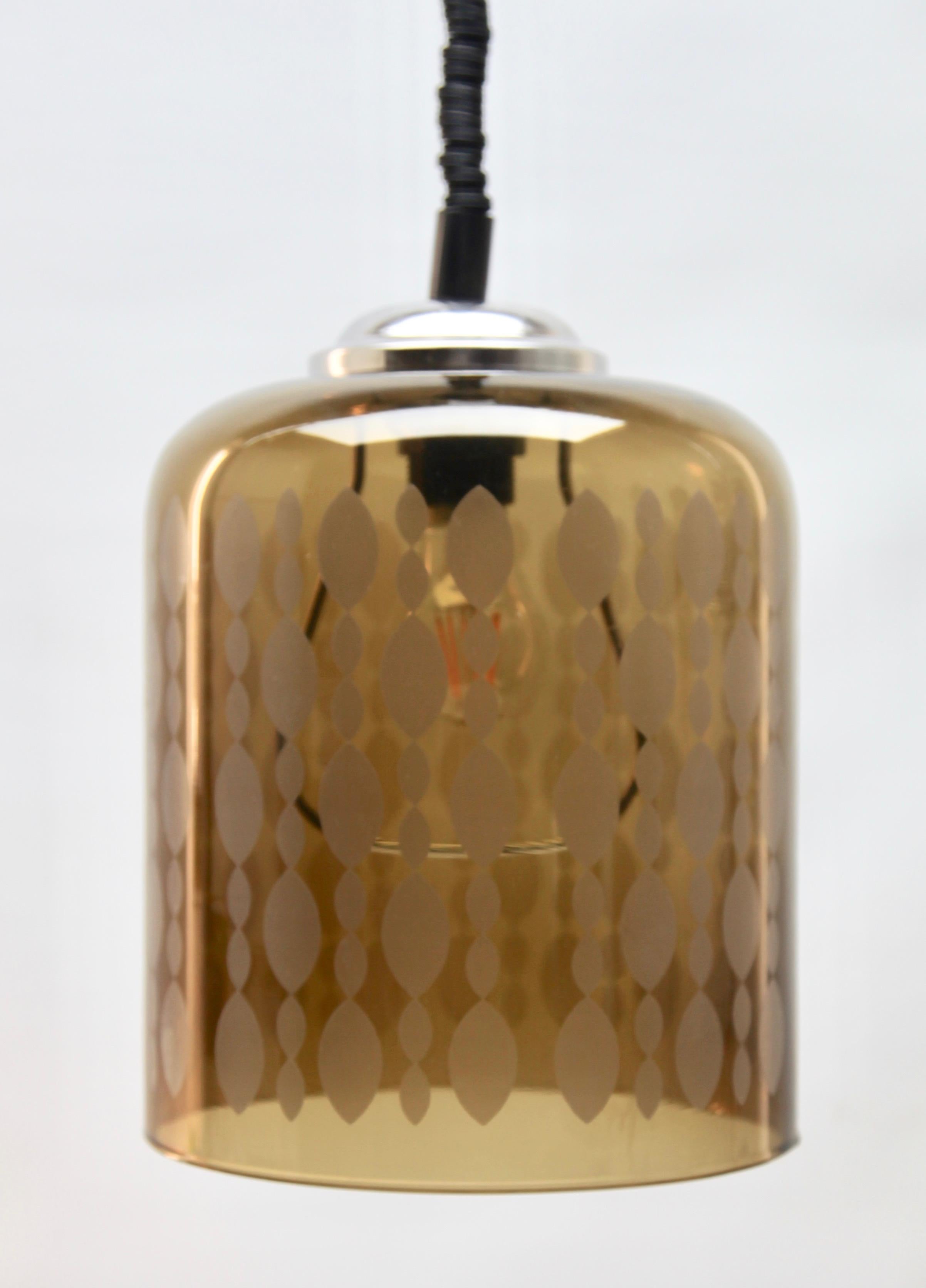 Verre d'art Lampe à suspension vintage Massive, Belgique, années 1960 en vente