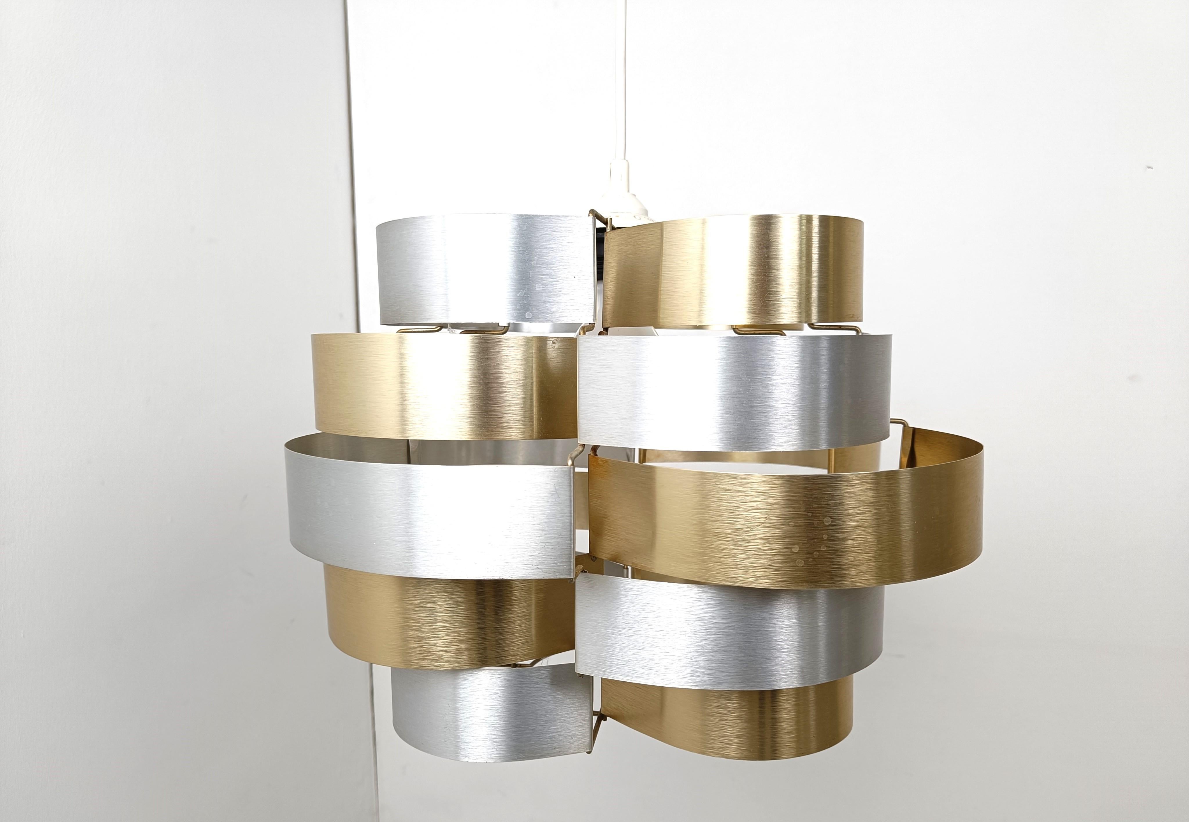 French Vintage pendant light by Max Sauze, 1960s For Sale