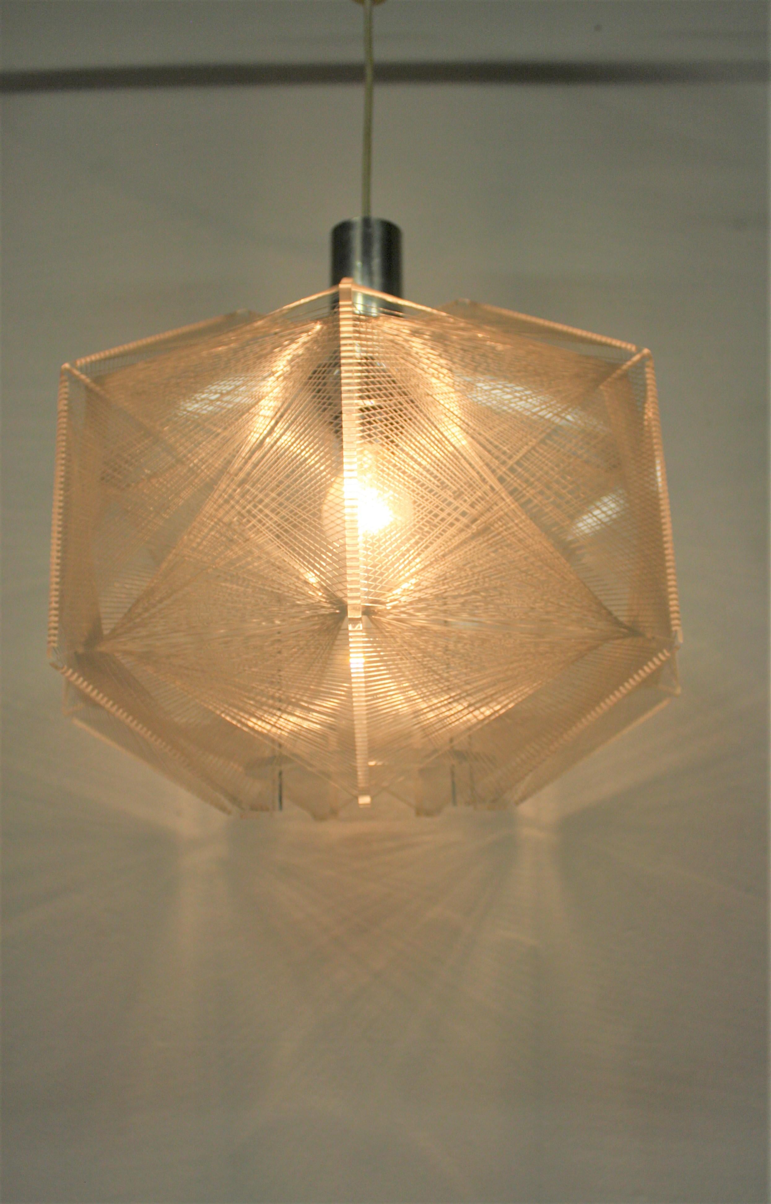 Vintage Pendant Light by Paul Secon for Sompex, 1960s 3