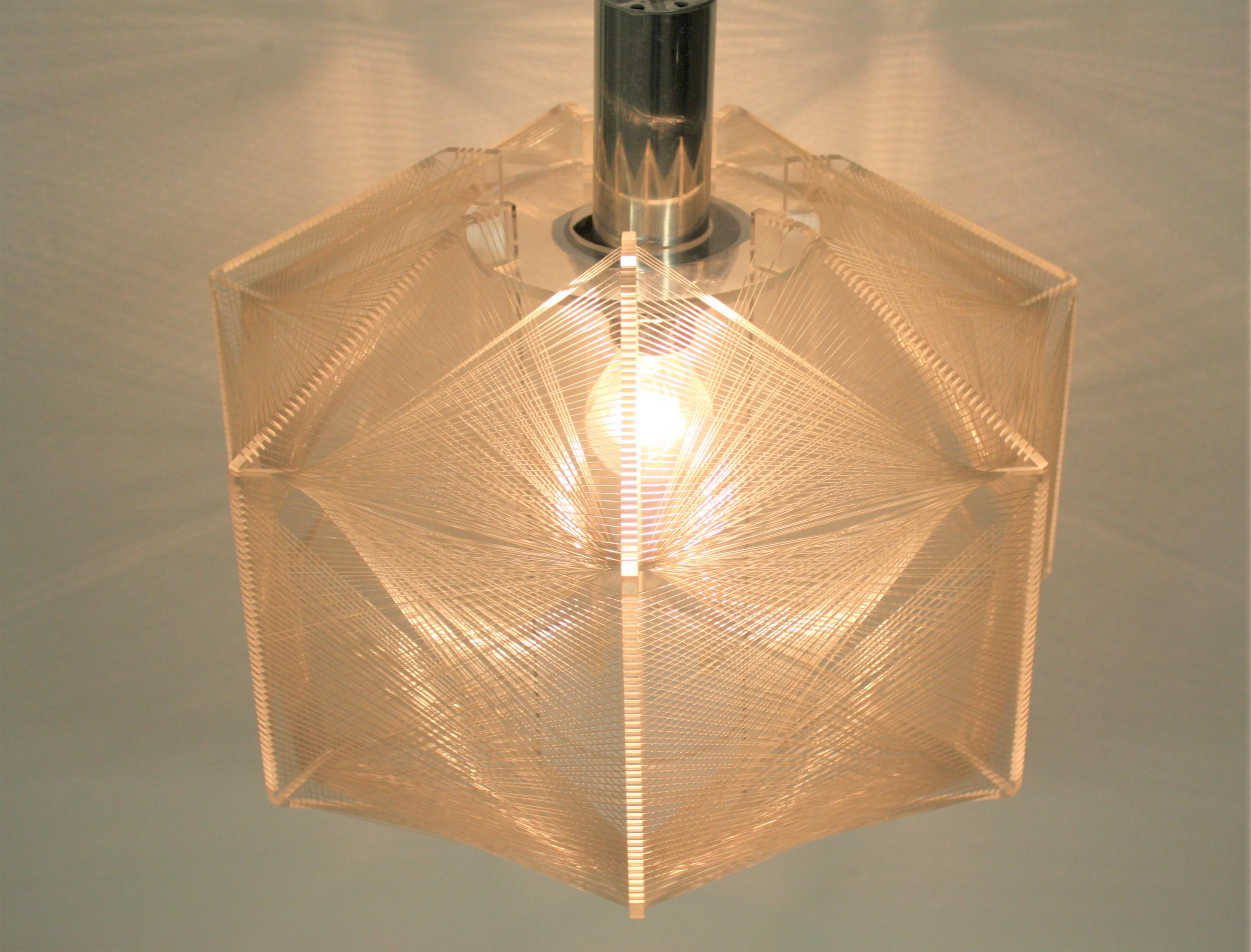 Vintage Pendant Light by Paul Secon for Sompex, 1960s 4