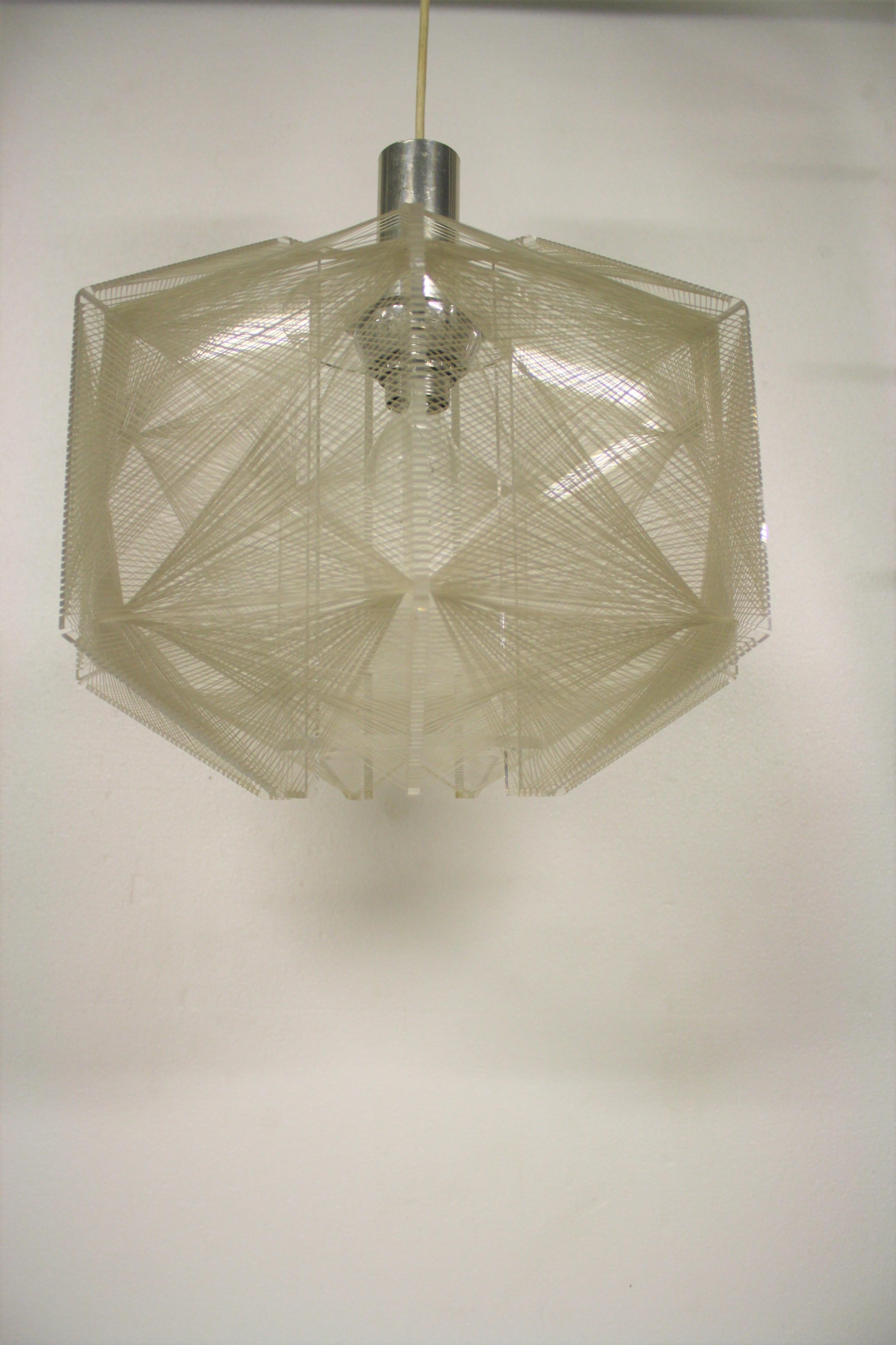 Nylon Vintage Pendant Light by Paul Secon for Sompex, 1960s