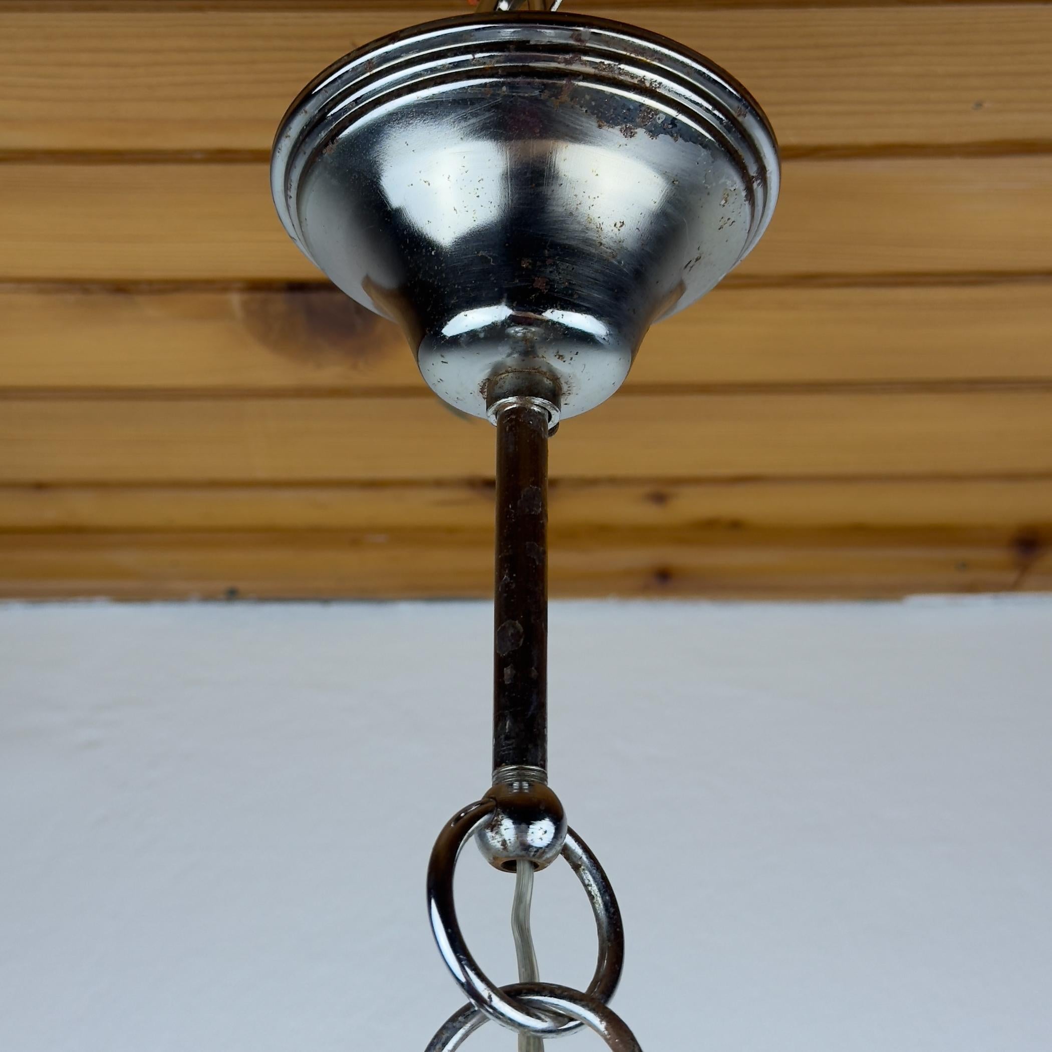 Vintage Pendelleuchte Flower, Italien 1960er Jahre im Angebot 7