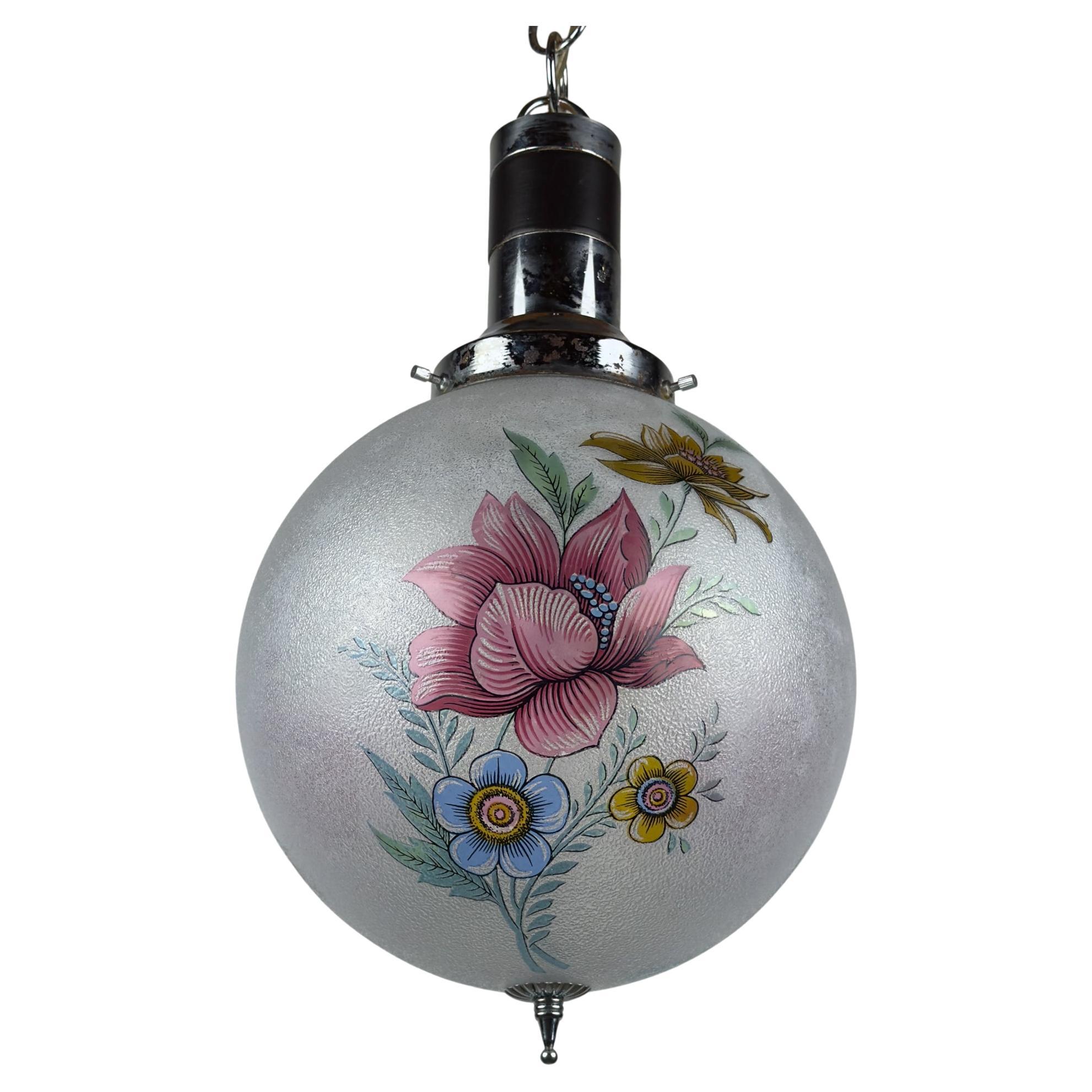 Sospensione d
epoca a forma di fiore, Italia 1960